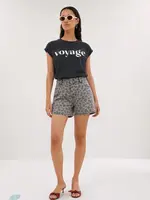 By-Bar June Grey Cheetah Shorts - Grey Cheetah