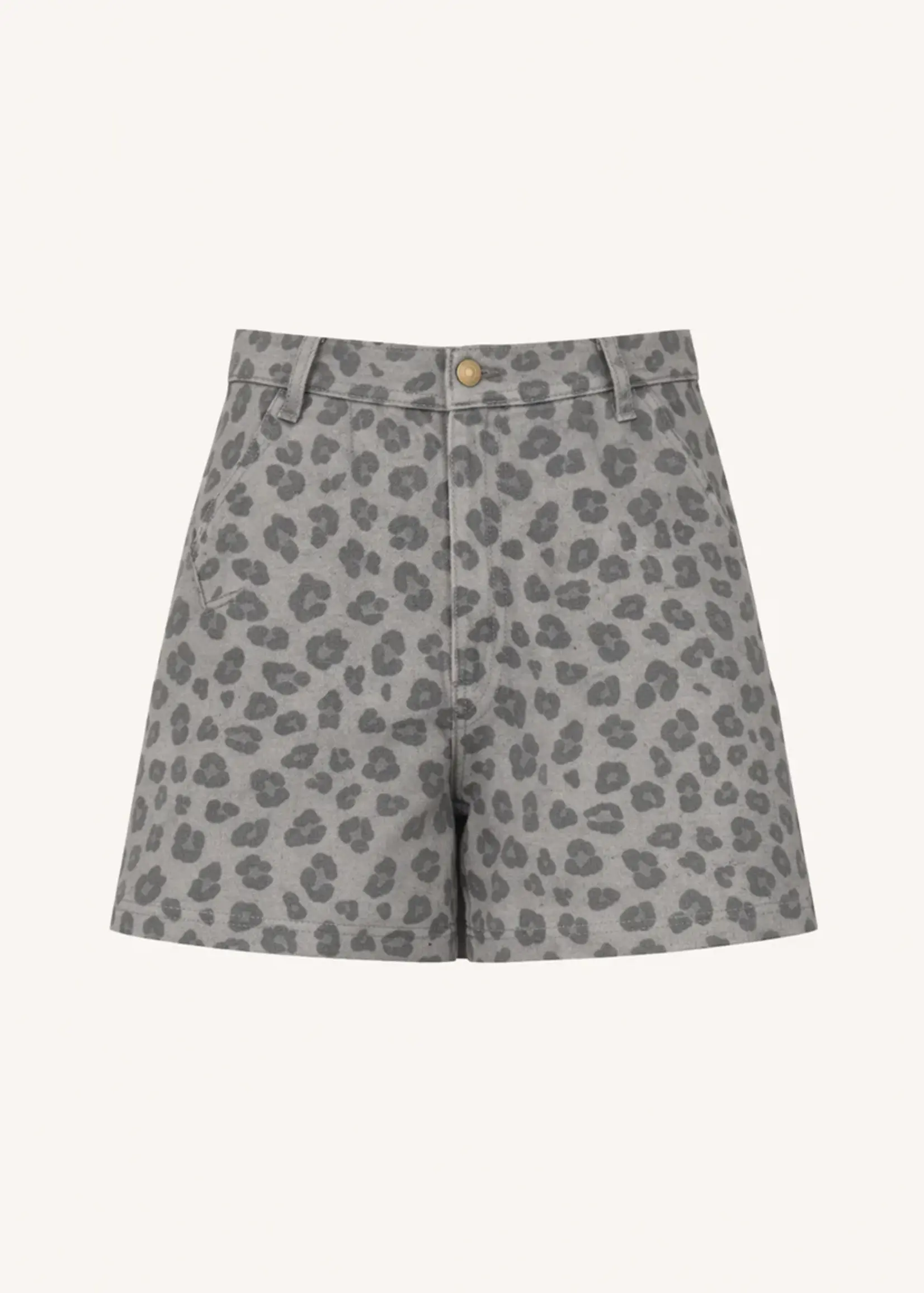 By-Bar June Grey Cheetah Shorts - Grey Cheetah