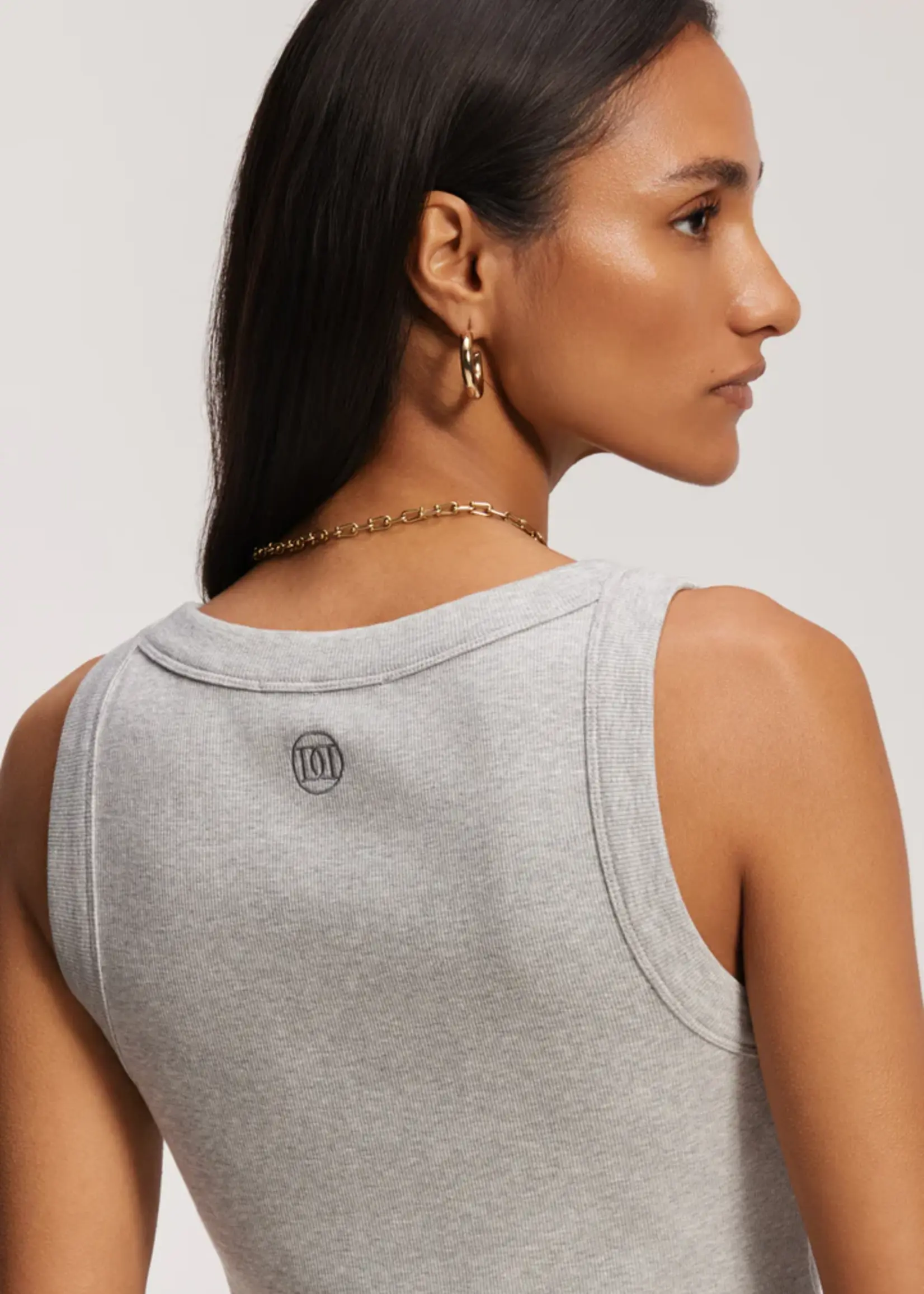 Deblon Sports Reese Singlet Top - Grey Melange