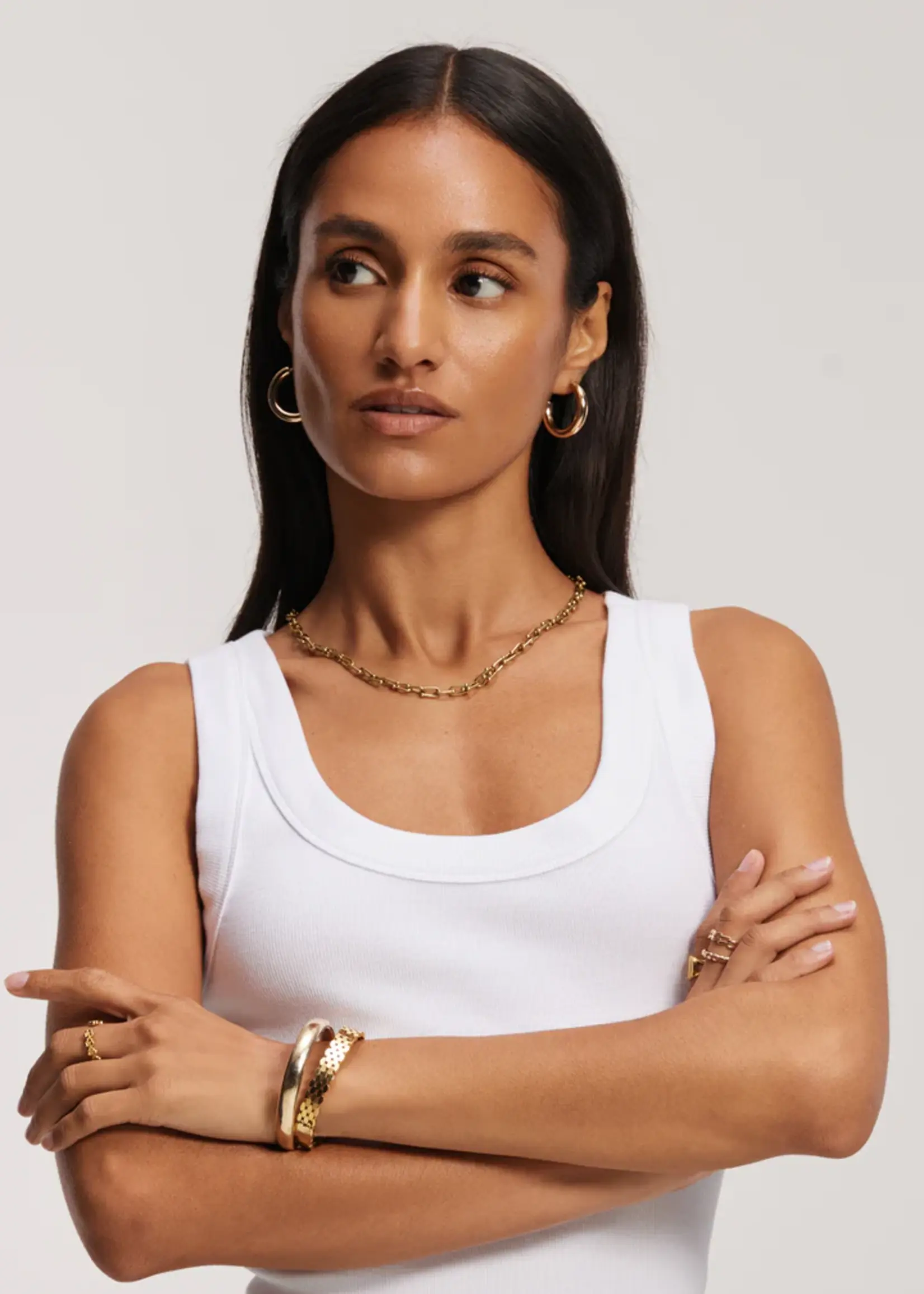 Deblon Sports Reese Singlet Top - Off White