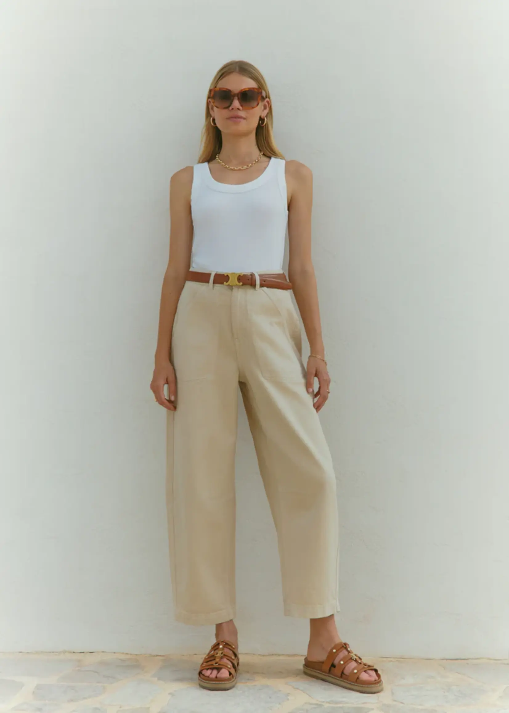 Deblon Sports Reese Singlet Top - Off White