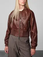 Birgitte Herskind Dario Leather Jacket - Brown