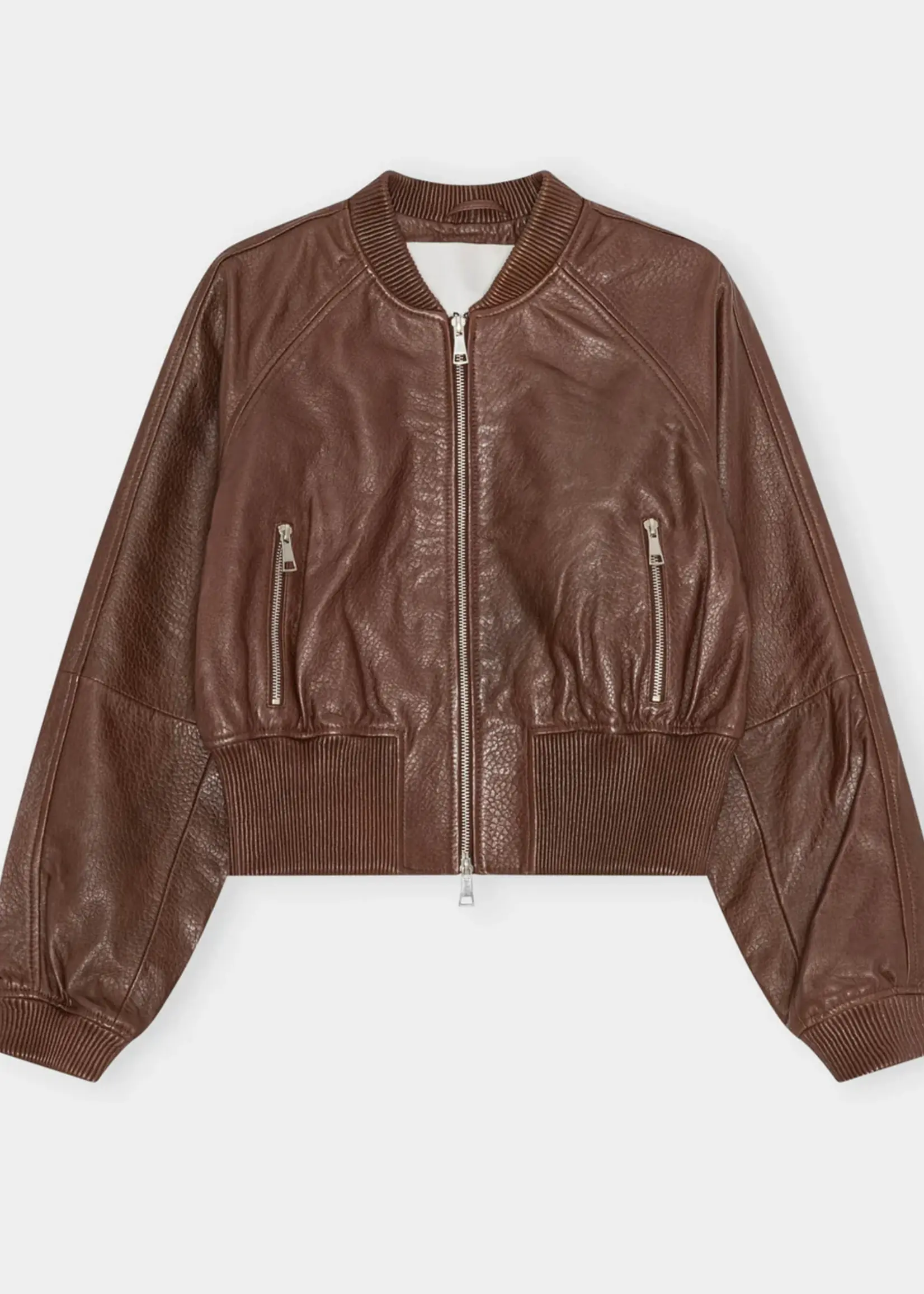 Birgitte Herskind Dario Leather Jacket - Brown