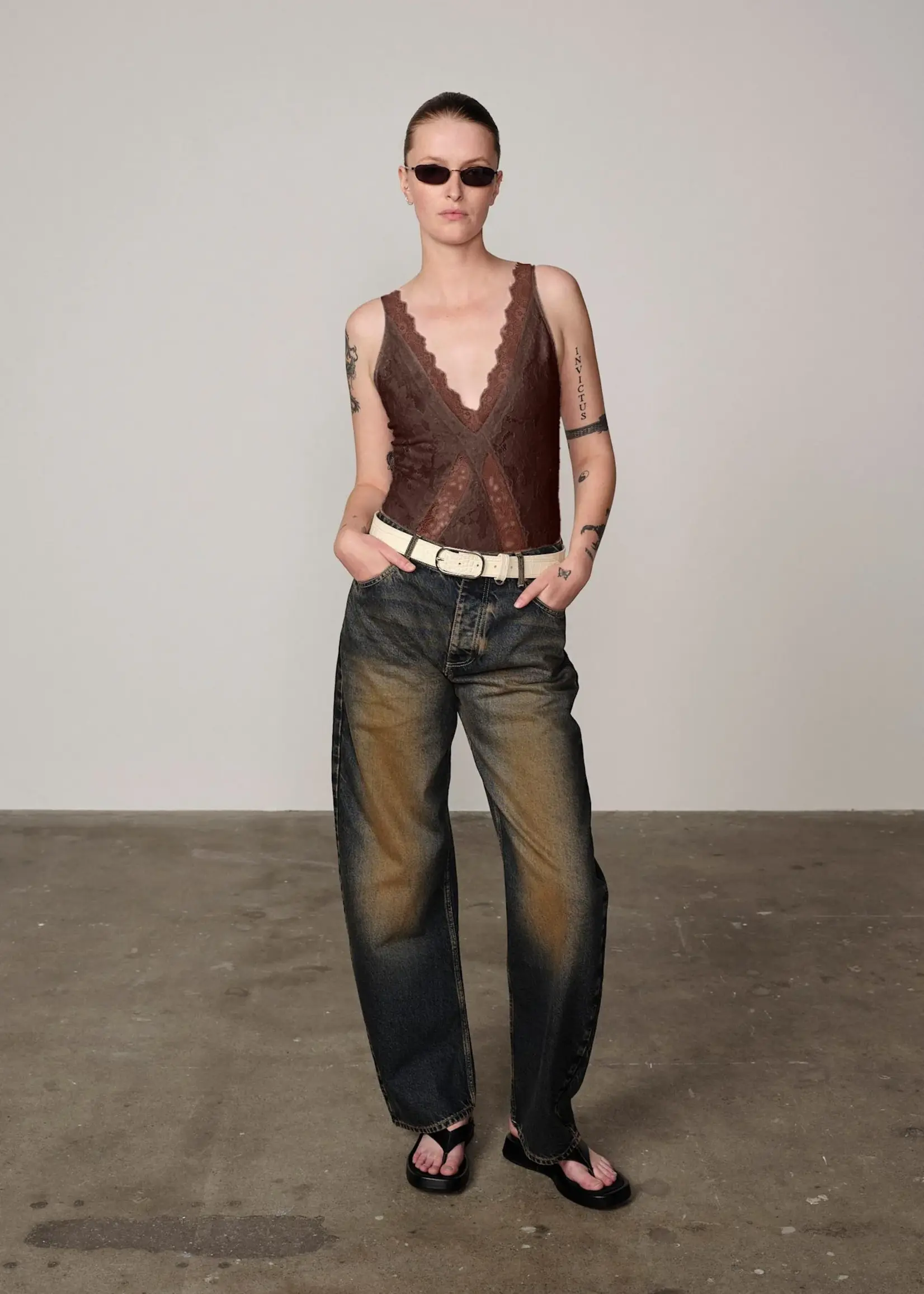 Birgitte Herskind Johannes Bodystocking  - Java Brown