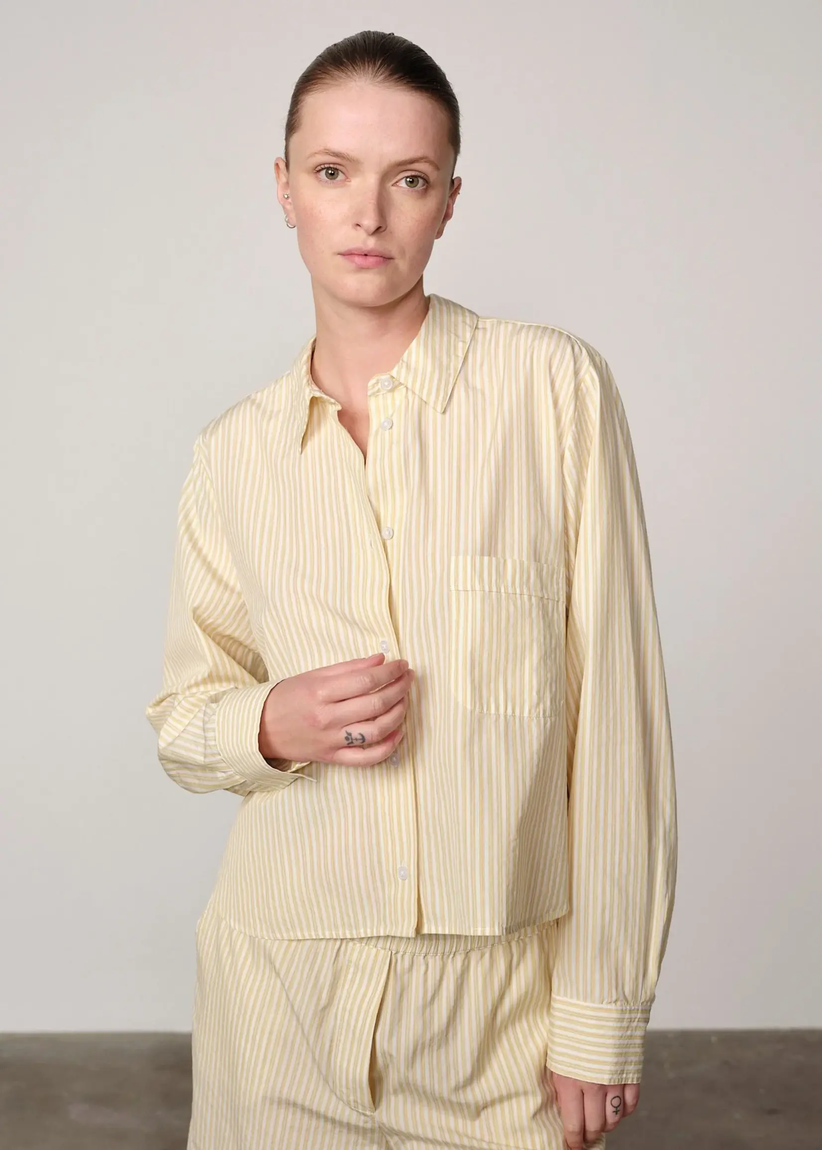 Birgitte Herskind Jovelle Shirt - Yellow Stripe