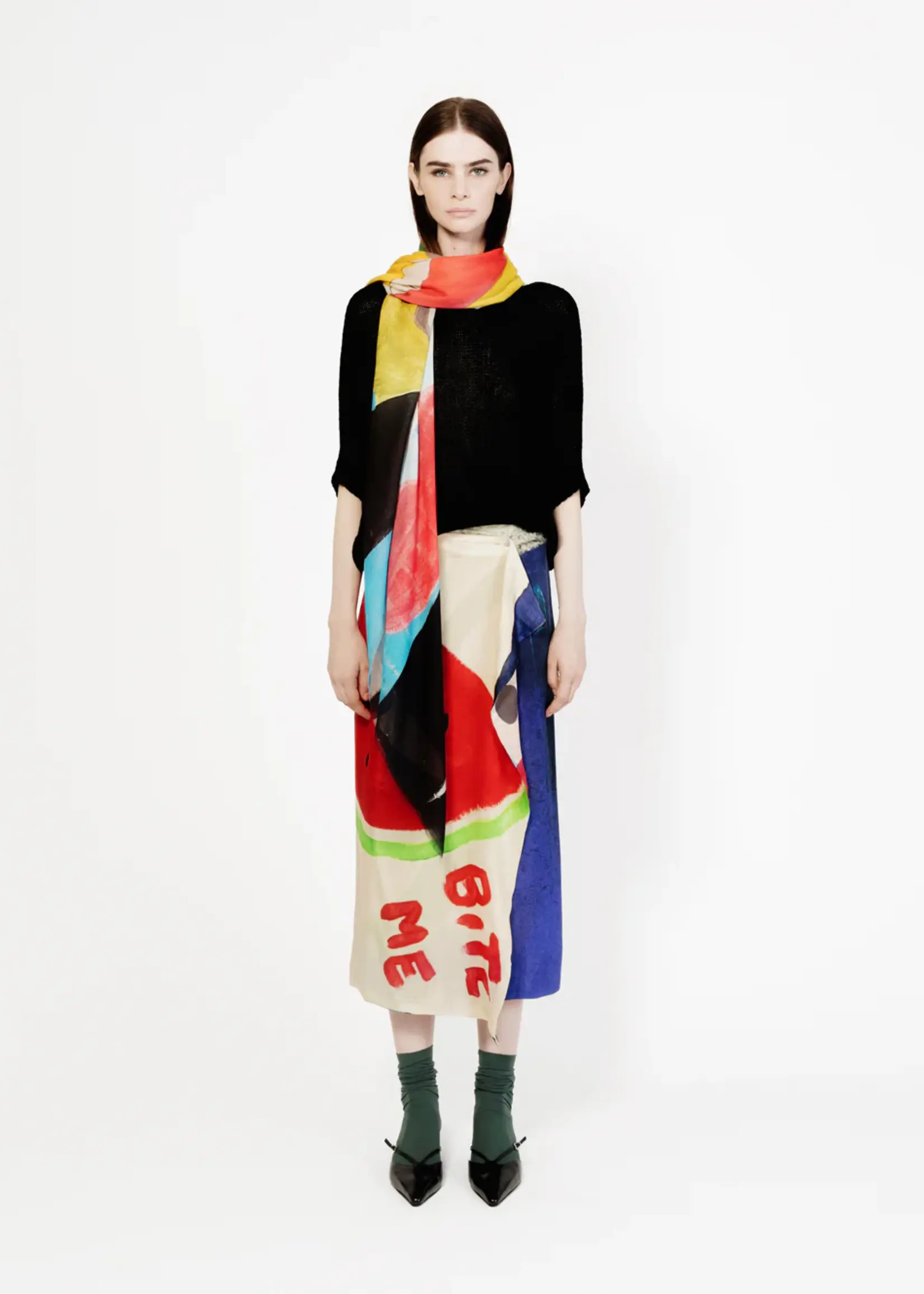 Talking Walls Zoé Skirt - Ultra Brite