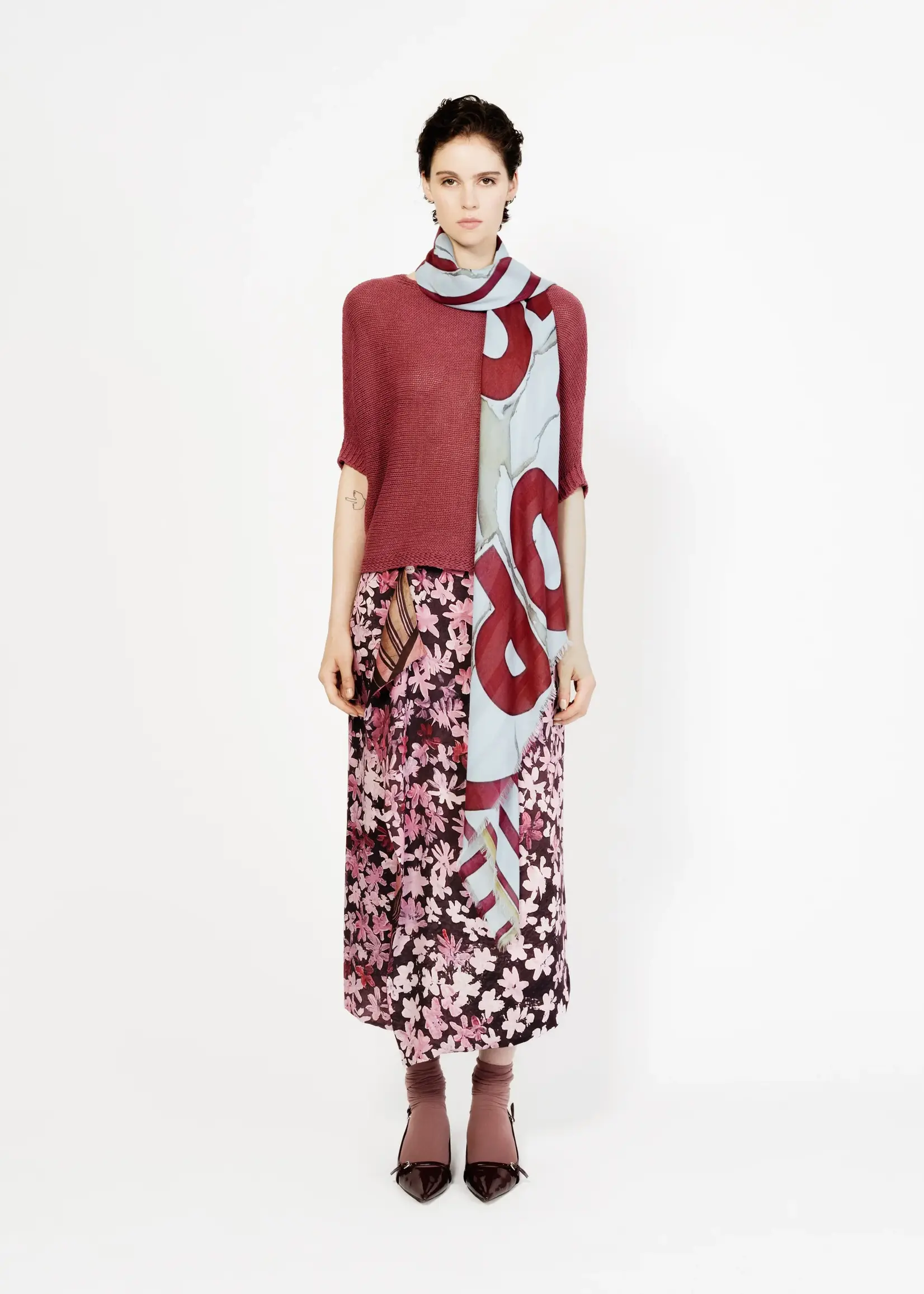 Talking Walls Ela Scarf -  Pop Corn - 140x140