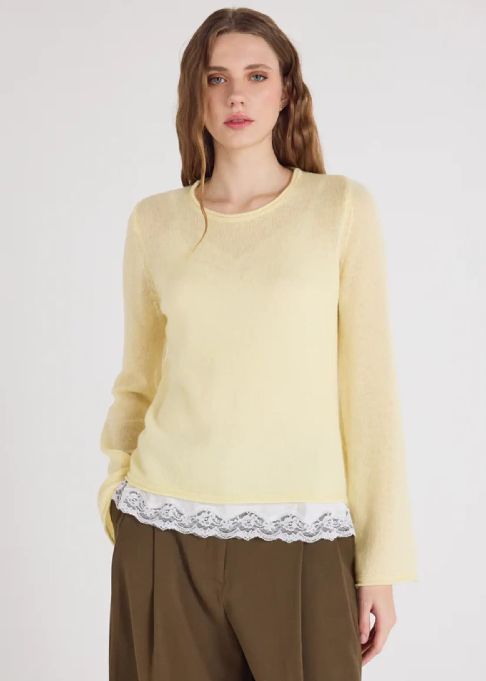 Absolut Cashmere Maggie Pull Manches L - Limelight
