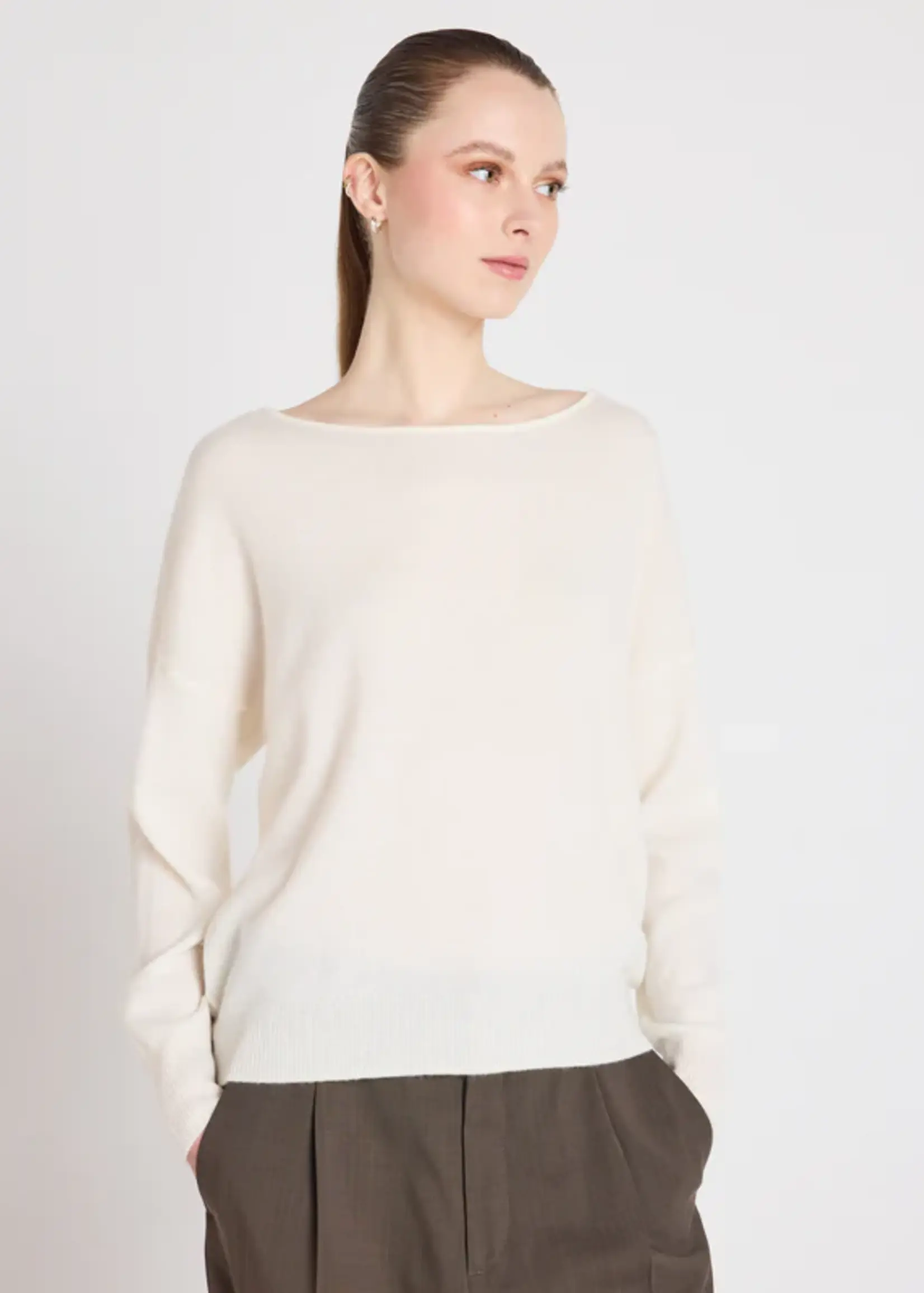 Absolut Cashmere Ivy Pull Manches L - Cream