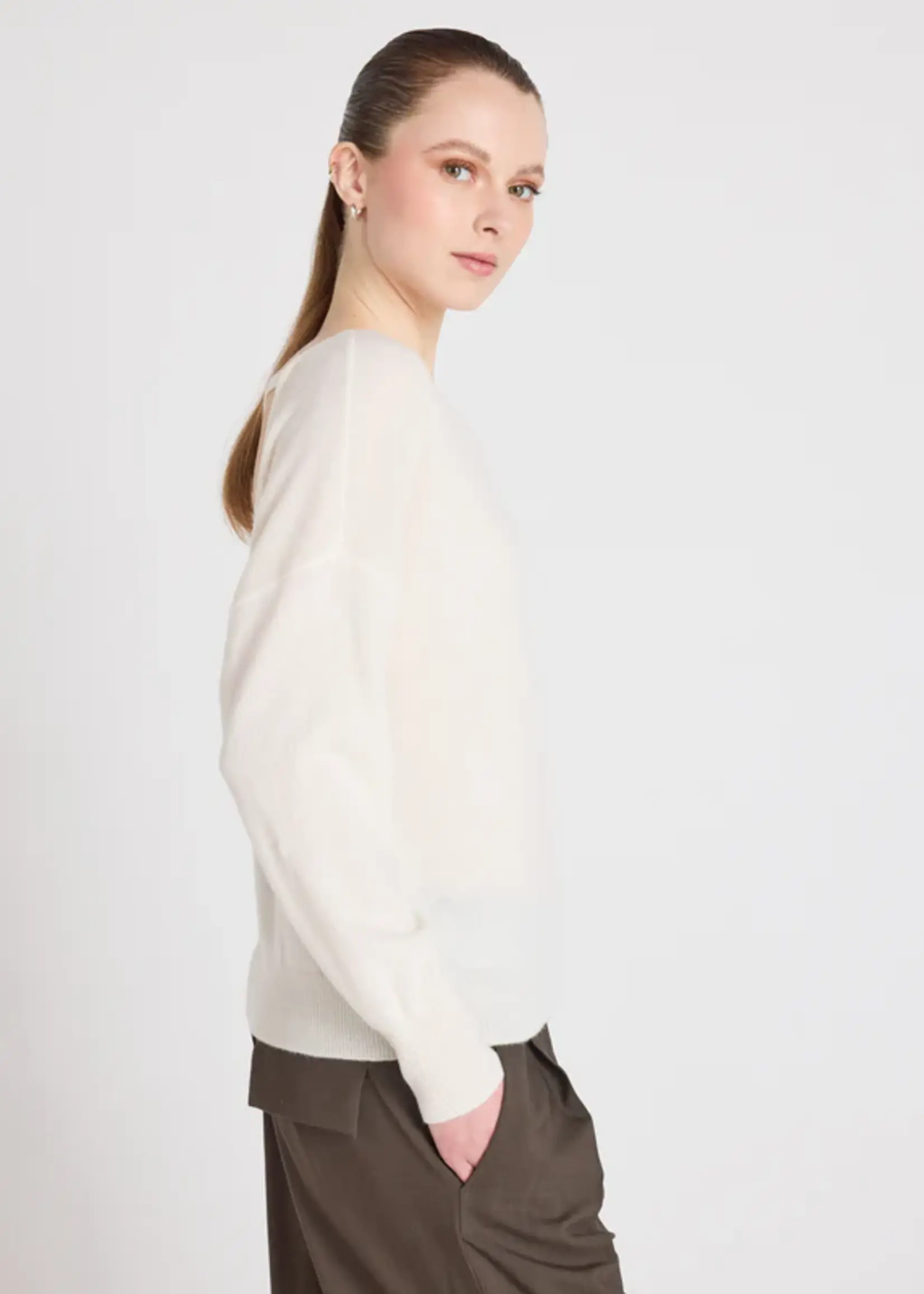 Absolut Cashmere Ivy Pull Manches L - Cream