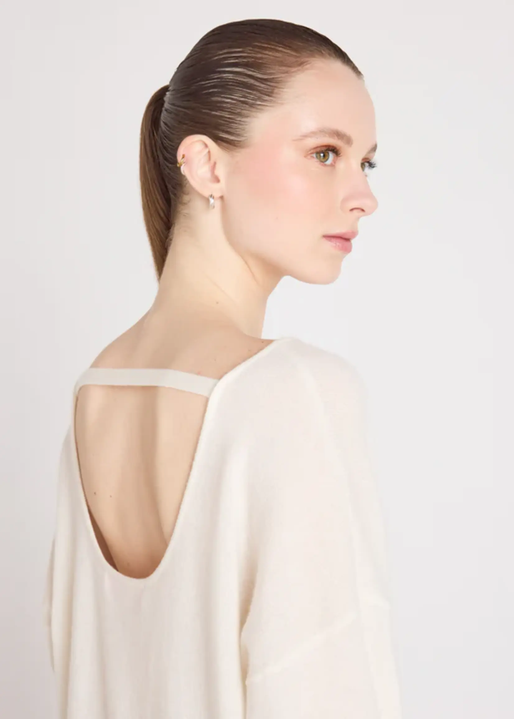 Absolut Cashmere Ivy Pull Manches L - Cream