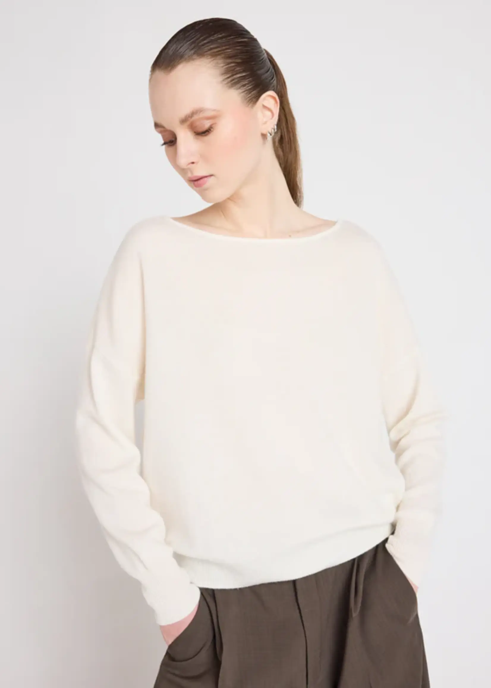 Absolut Cashmere Ivy Pull Manches L - Cream