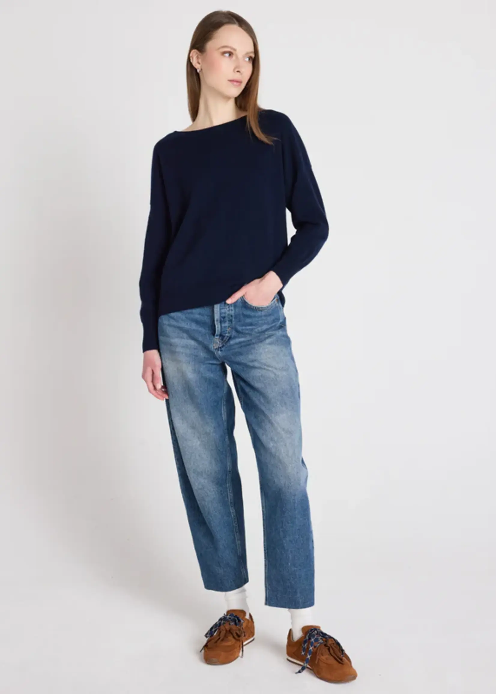 Absolut Cashmere Ivy Pull Manches L - Navy