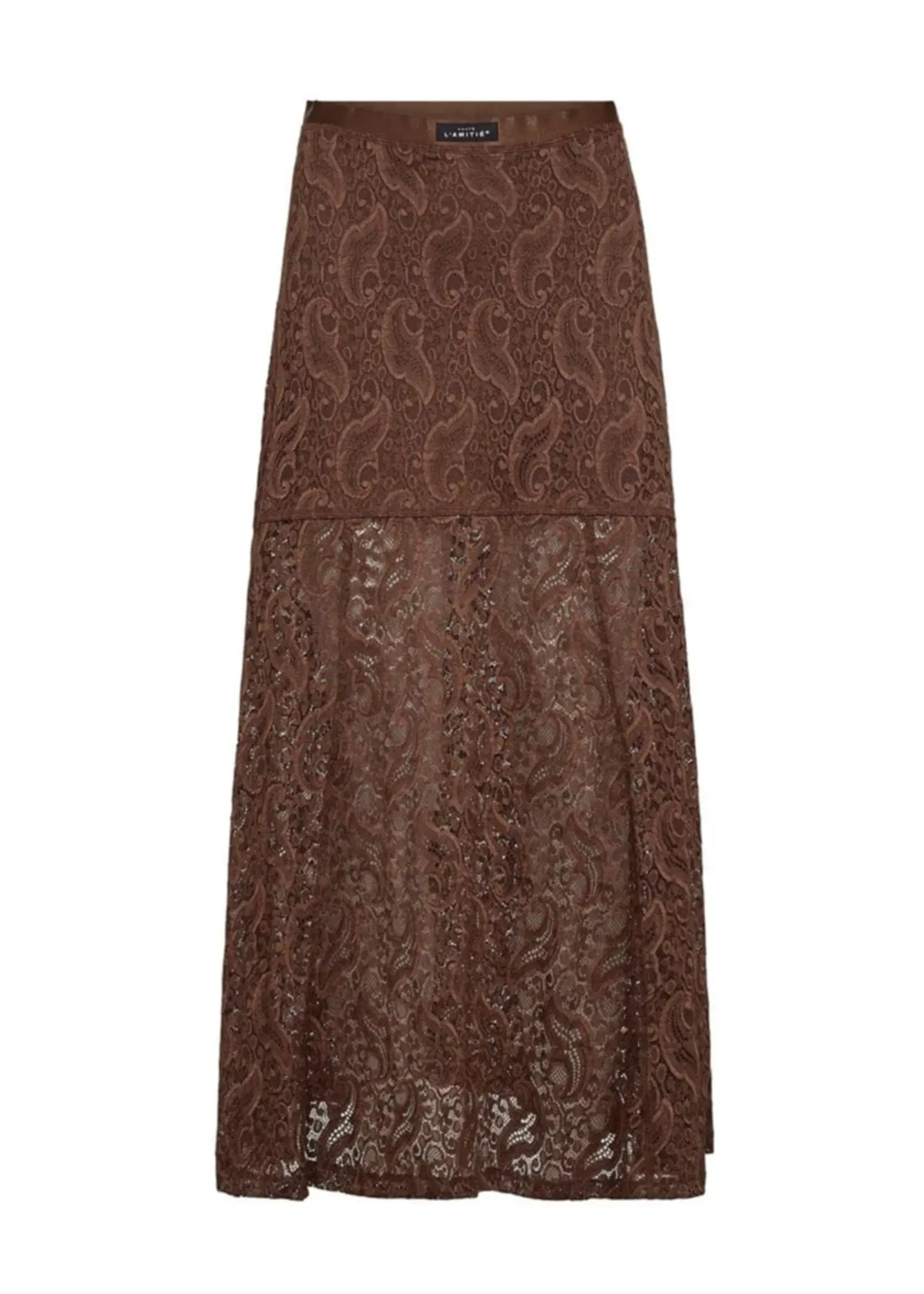 Haute L'Amitié Summer Lace Skirt - Mocca