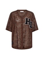 Haute L'Amitié Court Lace T-Shirt - Moca