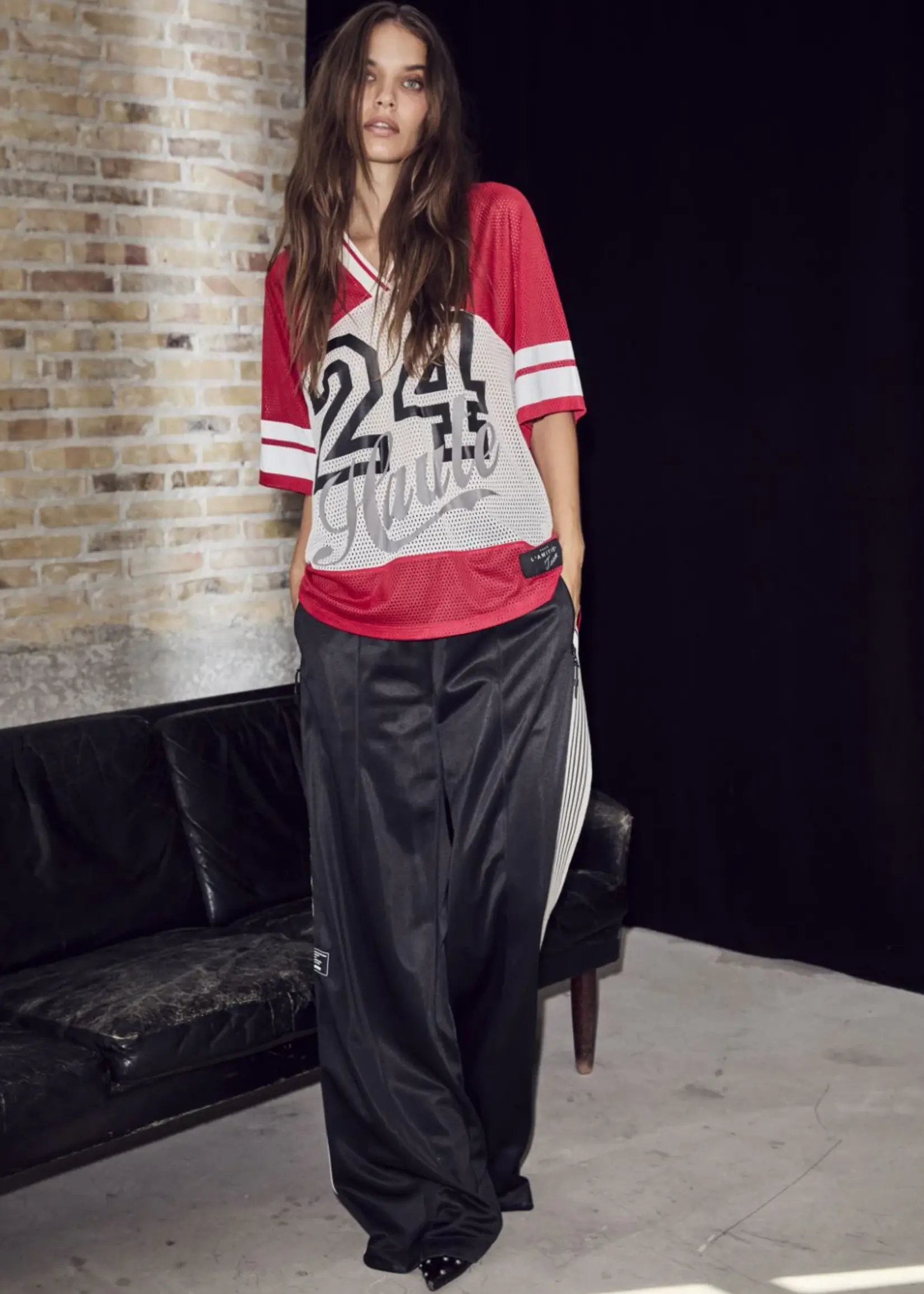 Haute L'Amitié Drift Combo Number T-Shirt - Red