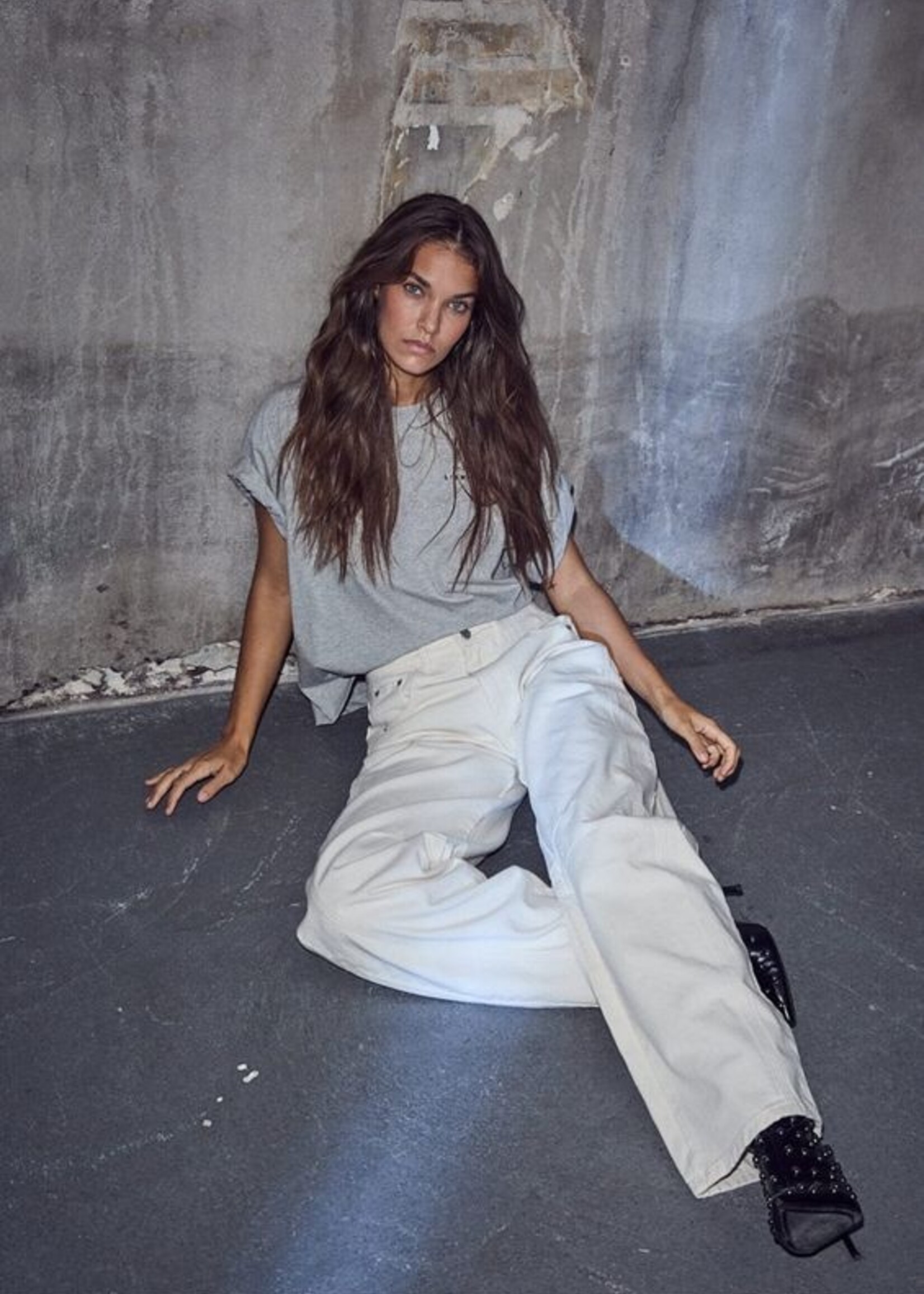 Haute L'Amitié Drew Barrel Panel Jeans - white