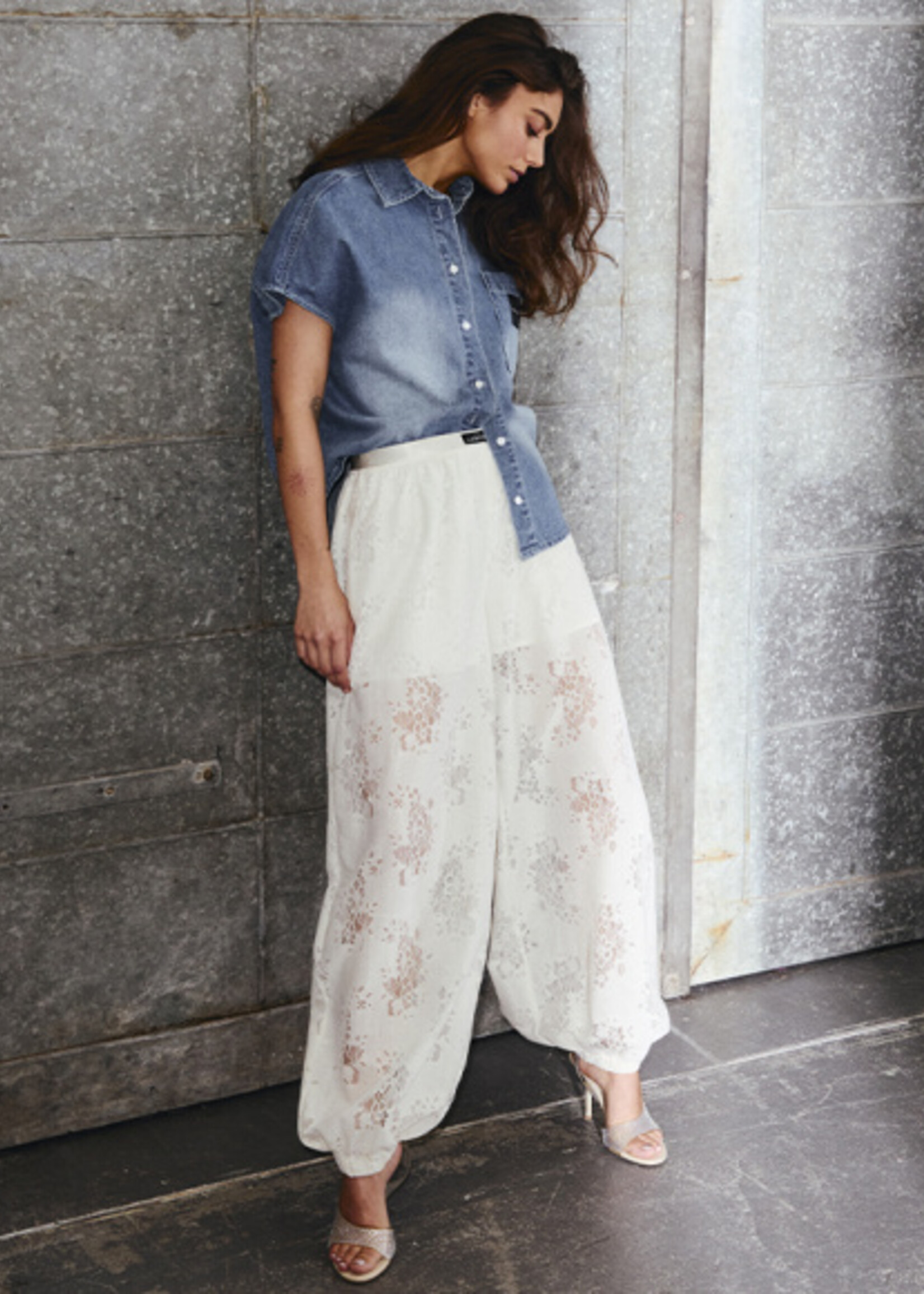 Haute L'Amitié Bella Lace Harem Pant - Off - White