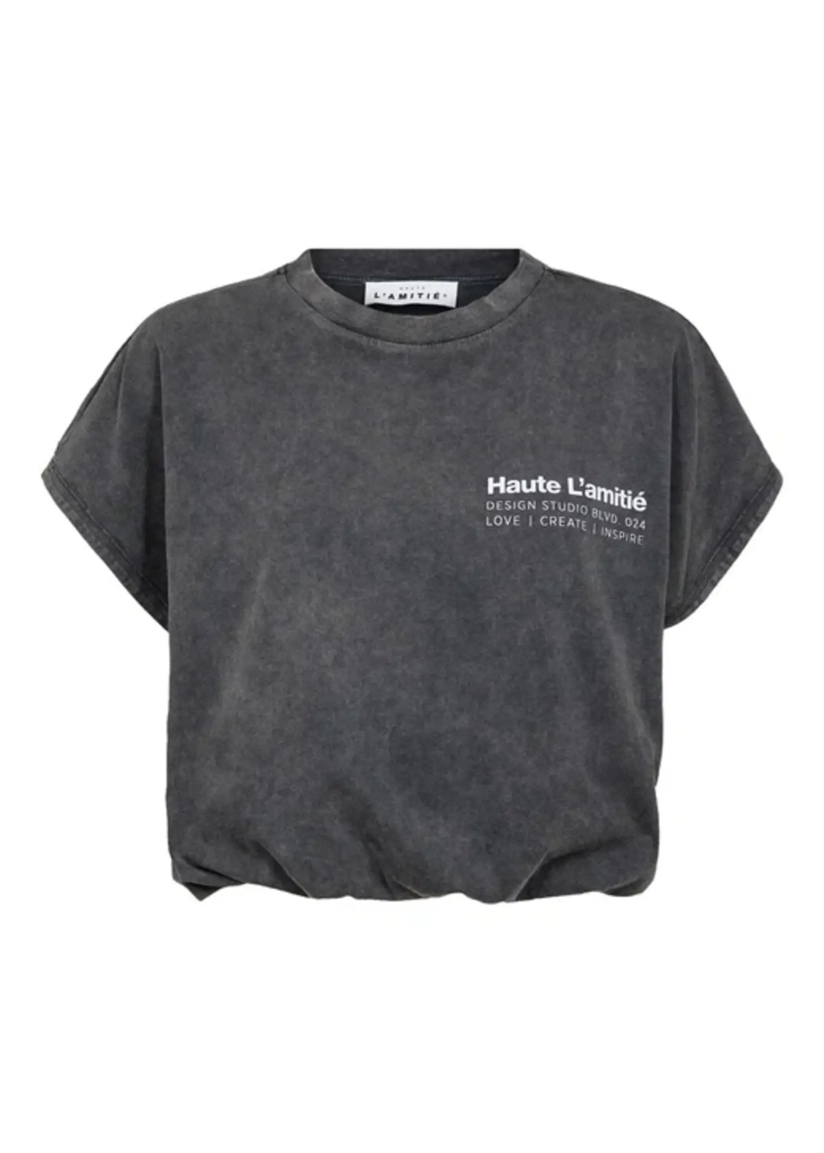 Haute L'Amitié Noma Acid NS Balloon Tee - Black Acid Wash