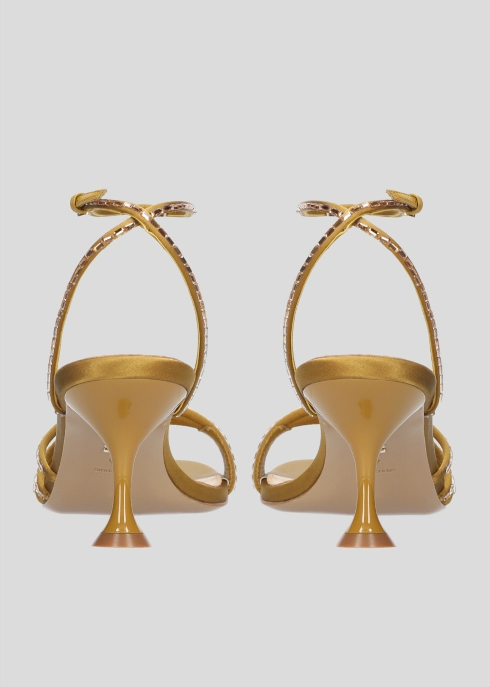 Sandalen Emma Met Hak - Mustard