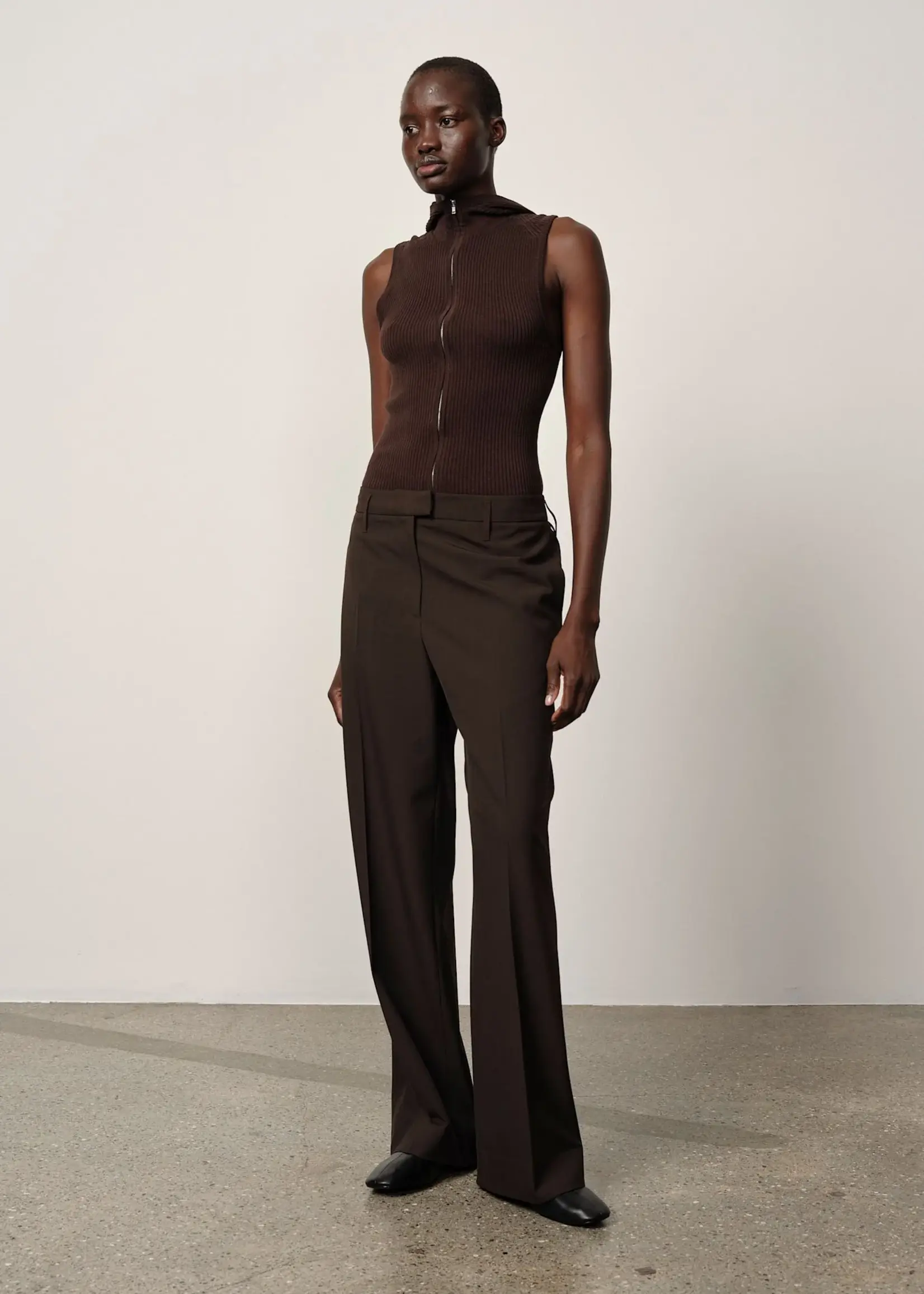 Birgitte Herskind Clothilde Knit Hooded Bodystocking - Coffee
