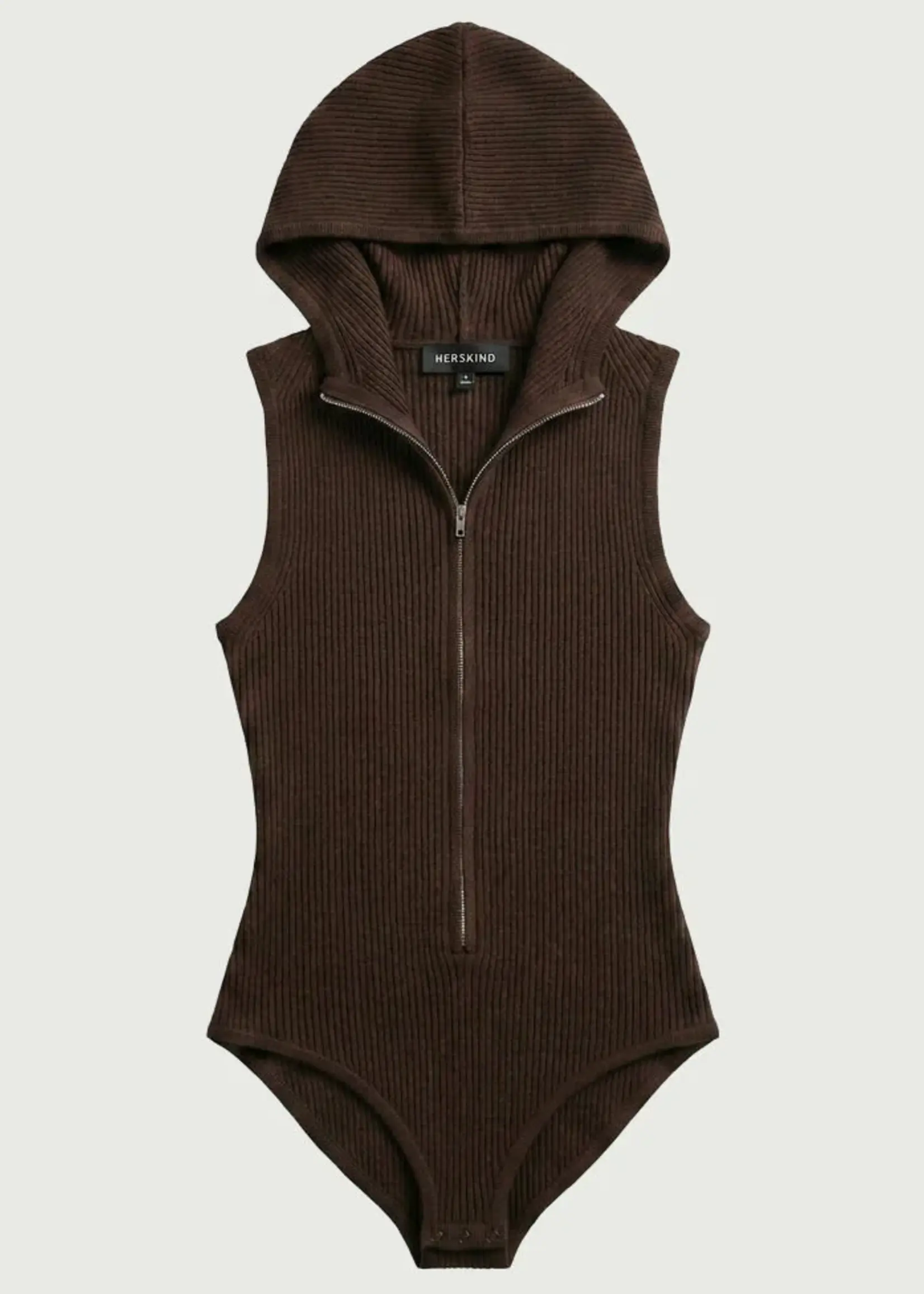 Birgitte Herskind Clothilde Knit Hooded Bodystocking - Coffee