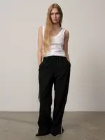 Birgitte Herskind Davi Mid Waist Pants - Grey Pinstripe