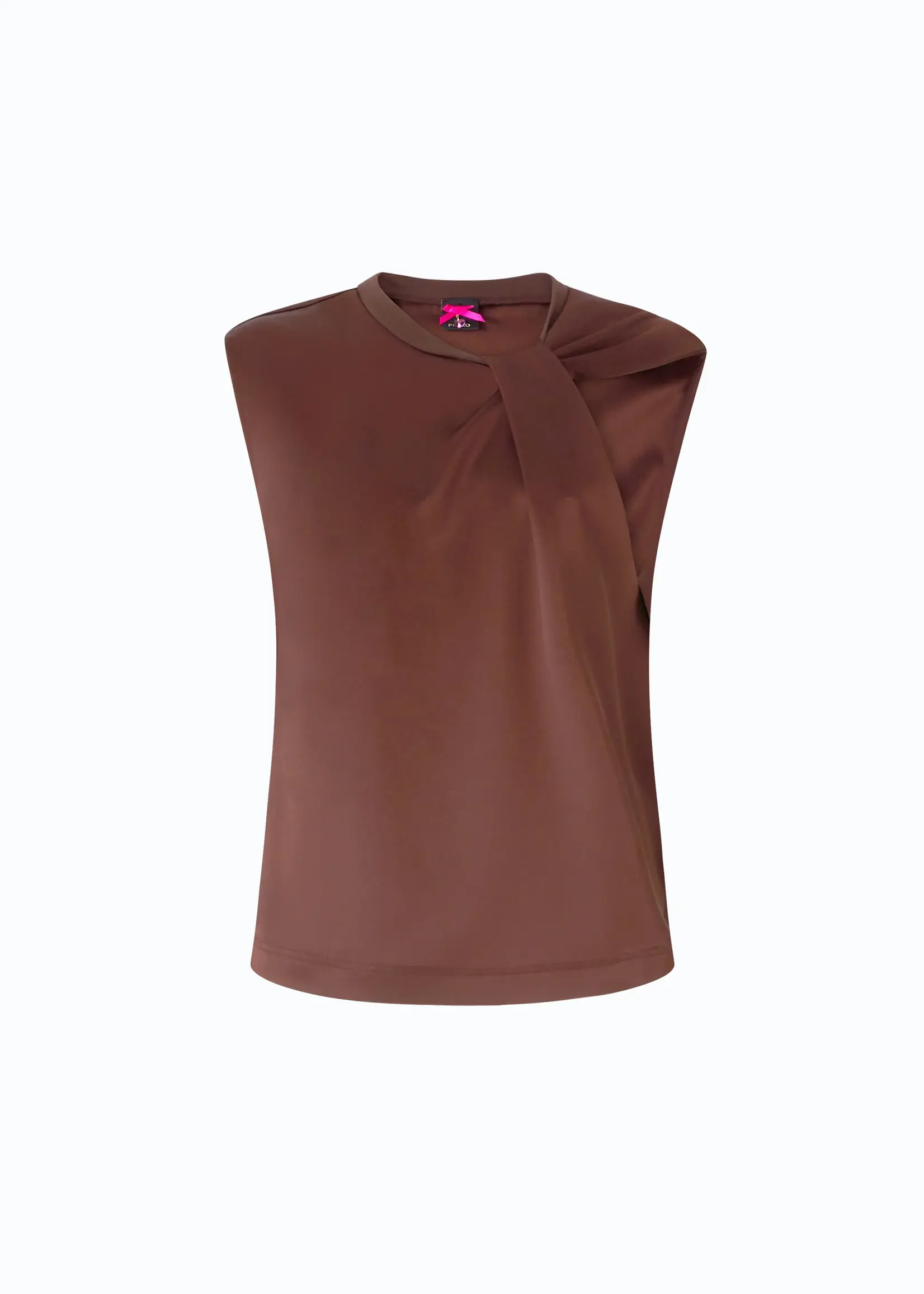 Pinko Smart satin blouse - bitter chocolate