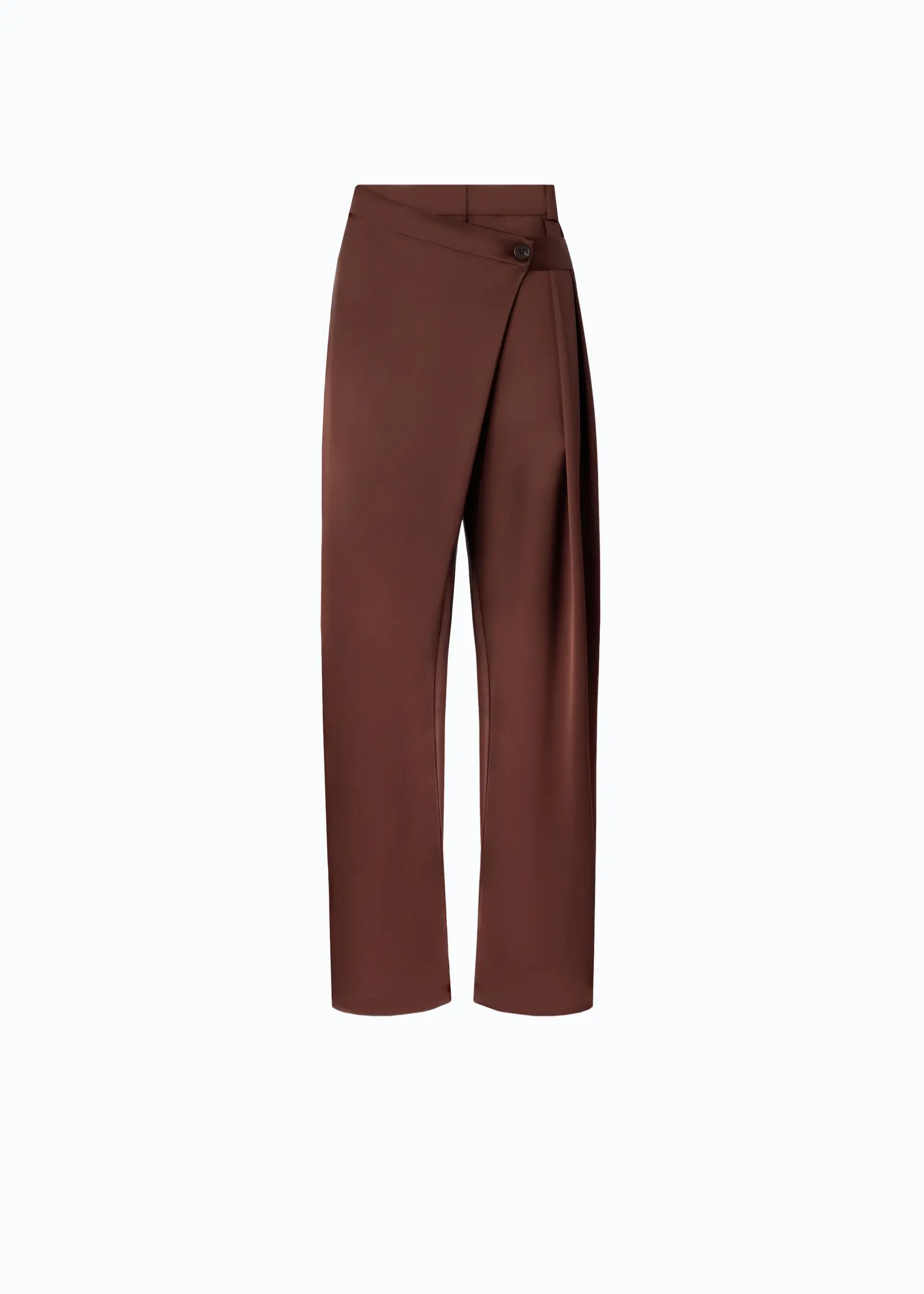 Pinko Pesce satin pants - Bitter Chocolate