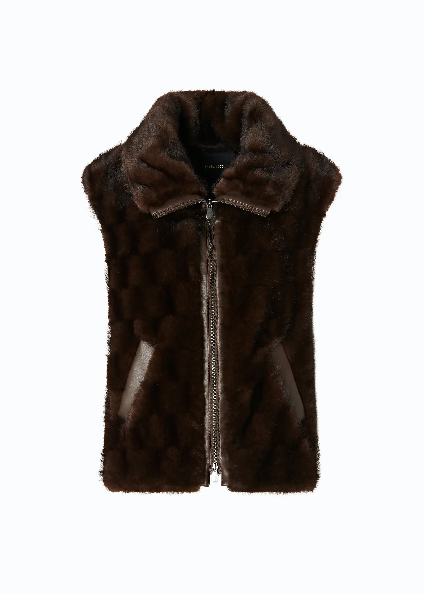 Pinko Glossina aspen gilet - Coffee bean