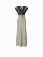 Pinko Aspasia satin stampa dress - Ecru/black