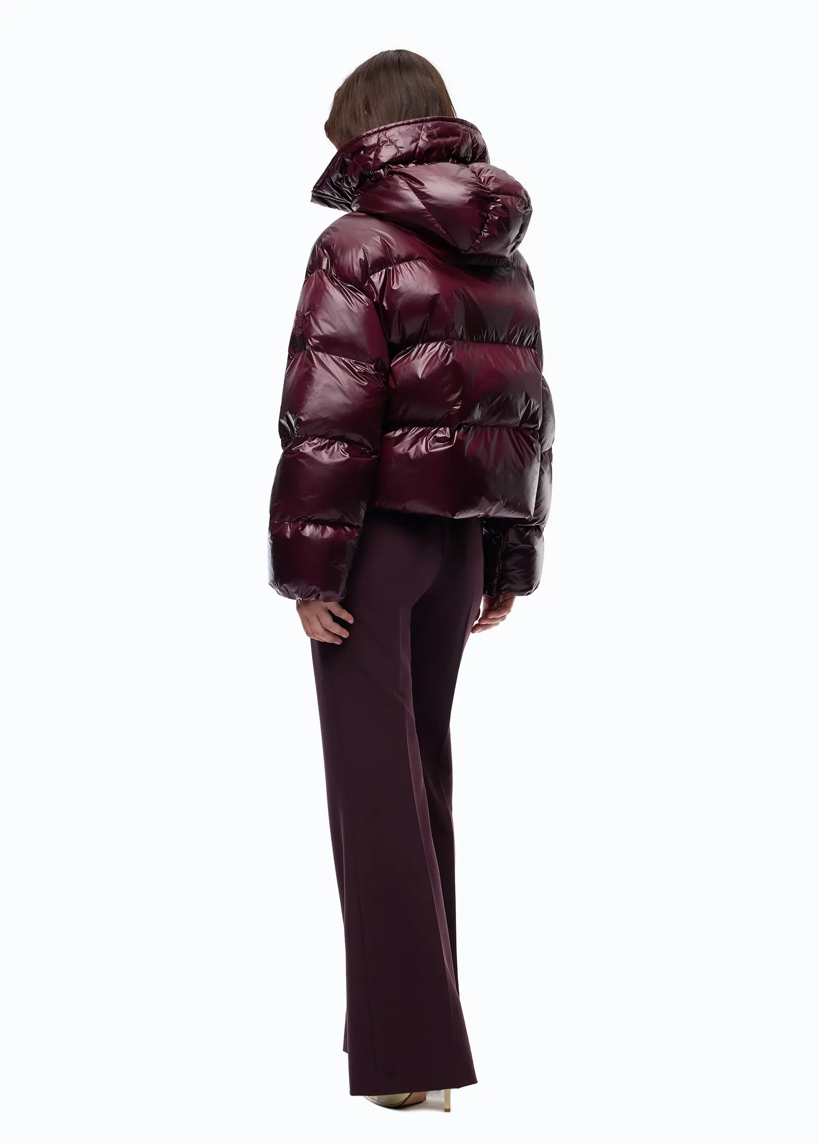 Pinko Impasto tela jacket - Bordeaux scuro