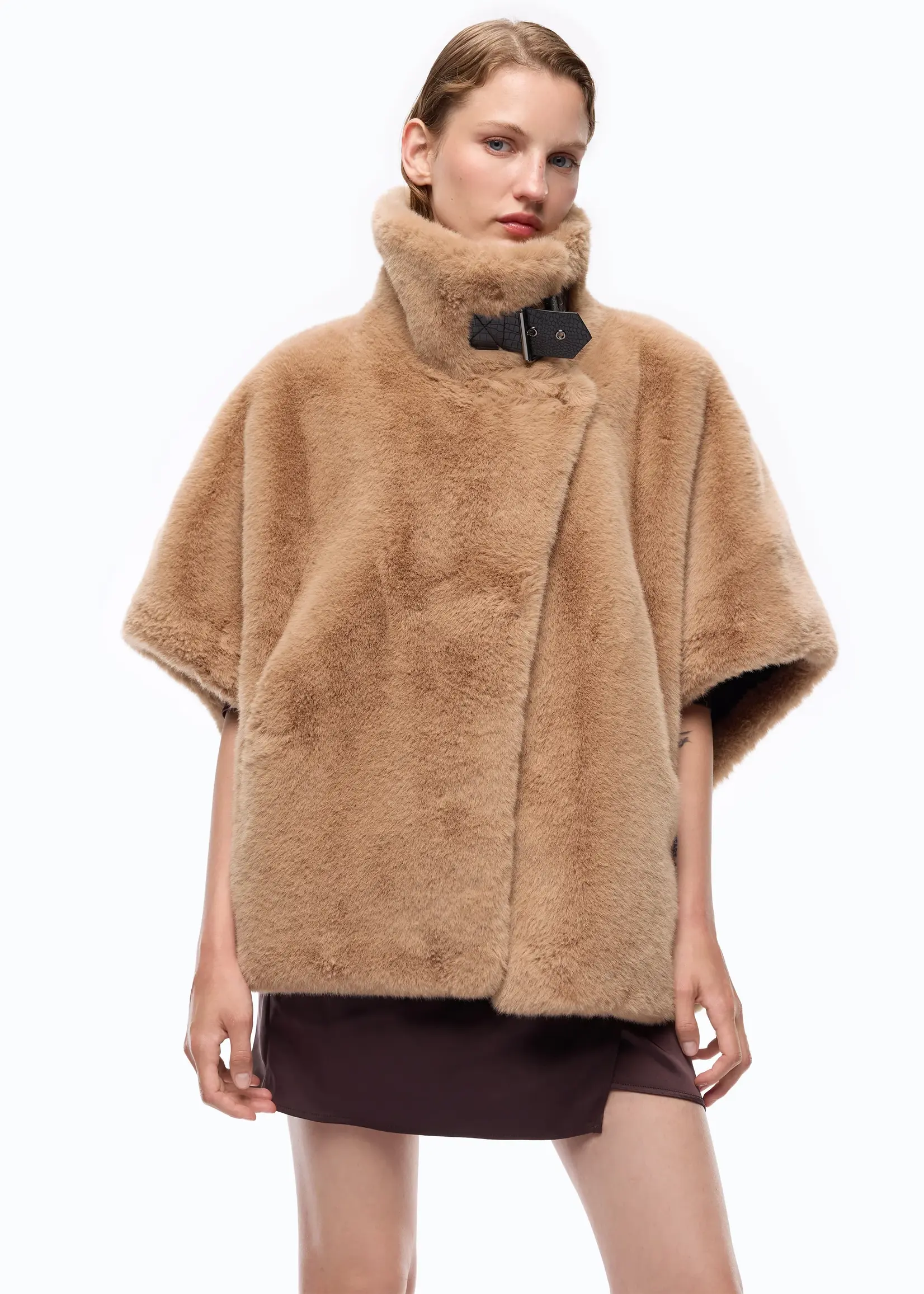 Pinko Comodino cappa aspen gilet - Warm taupe