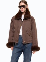 Pinko Garlate Giubbino jacket - Brown coffee