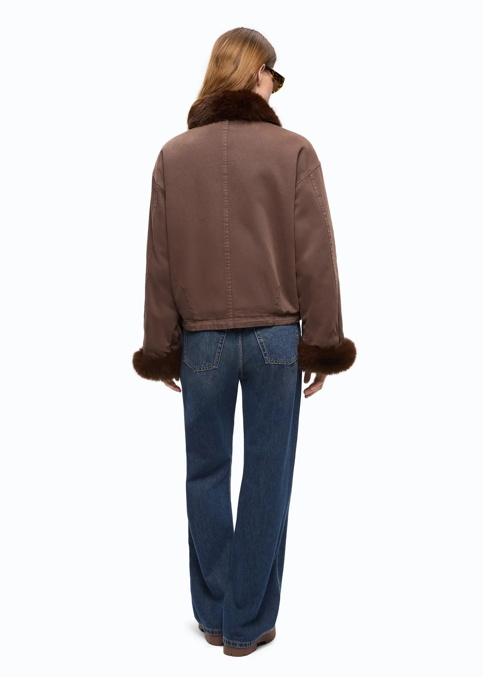 Pinko Garlate Giubbino jacket - Brown coffee