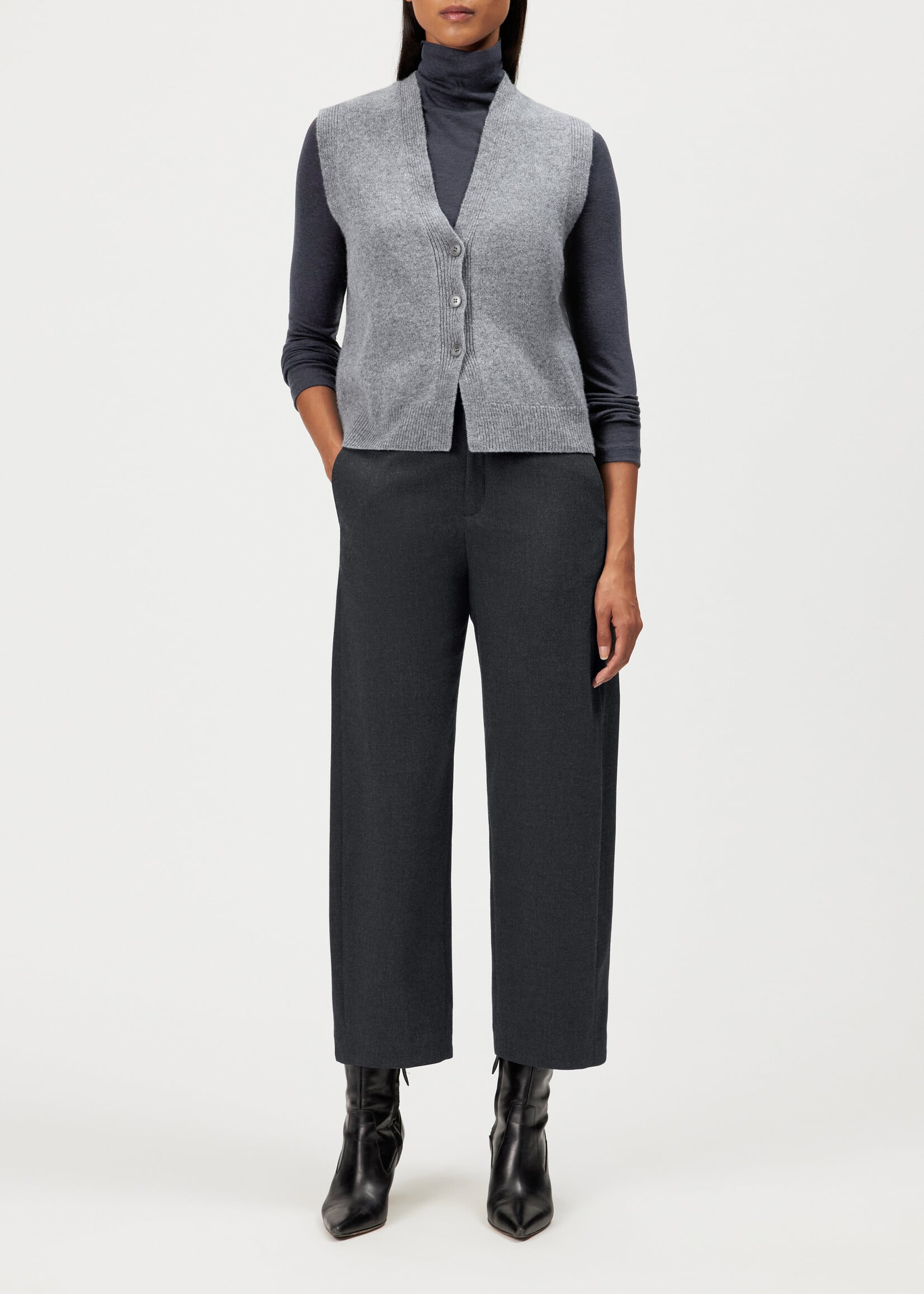 Drykorn Abalia gilet - Grey 6310