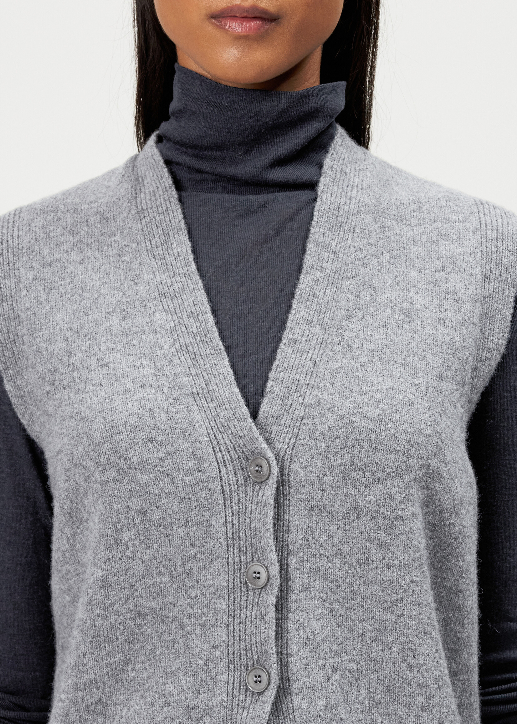 Drykorn Abalia gilet - Grey 6310