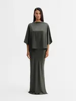 Ahlvar Tori satin tee - Wood