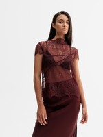 Ahlvar Eden lace top - Burgundy