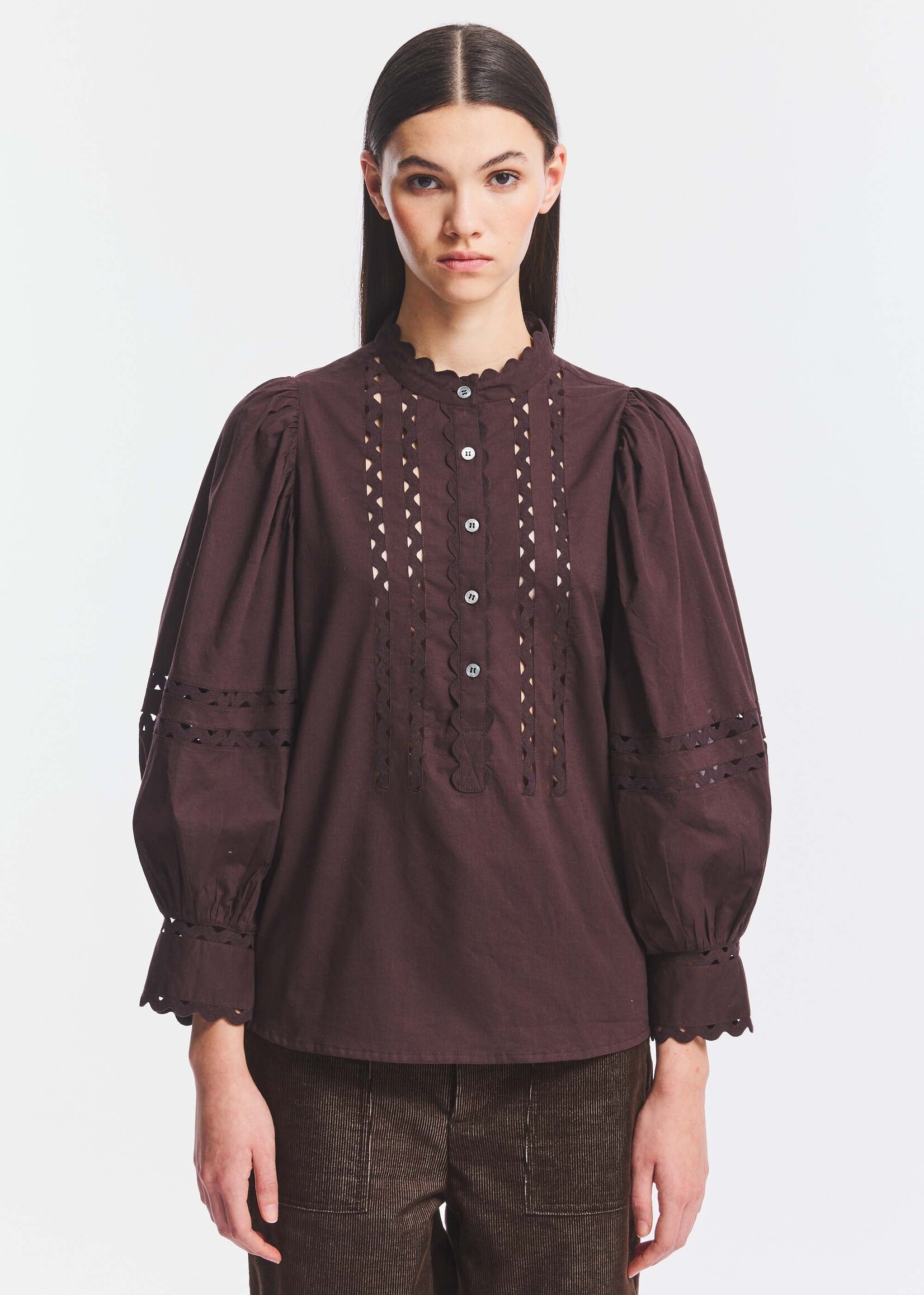 Romina blouse - Brown