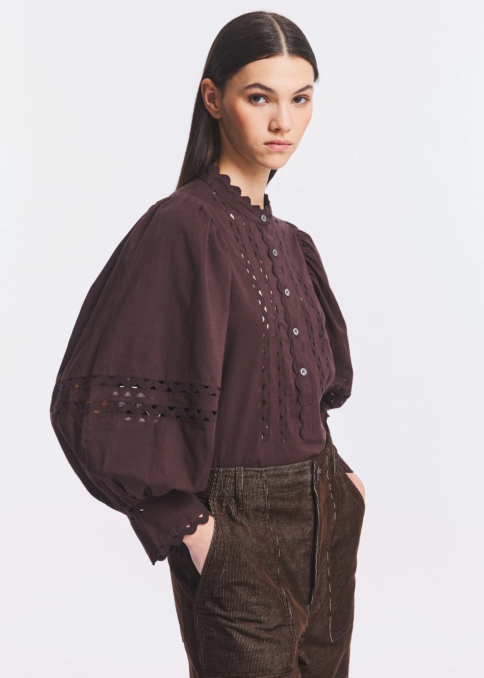 Romina blouse - Brown