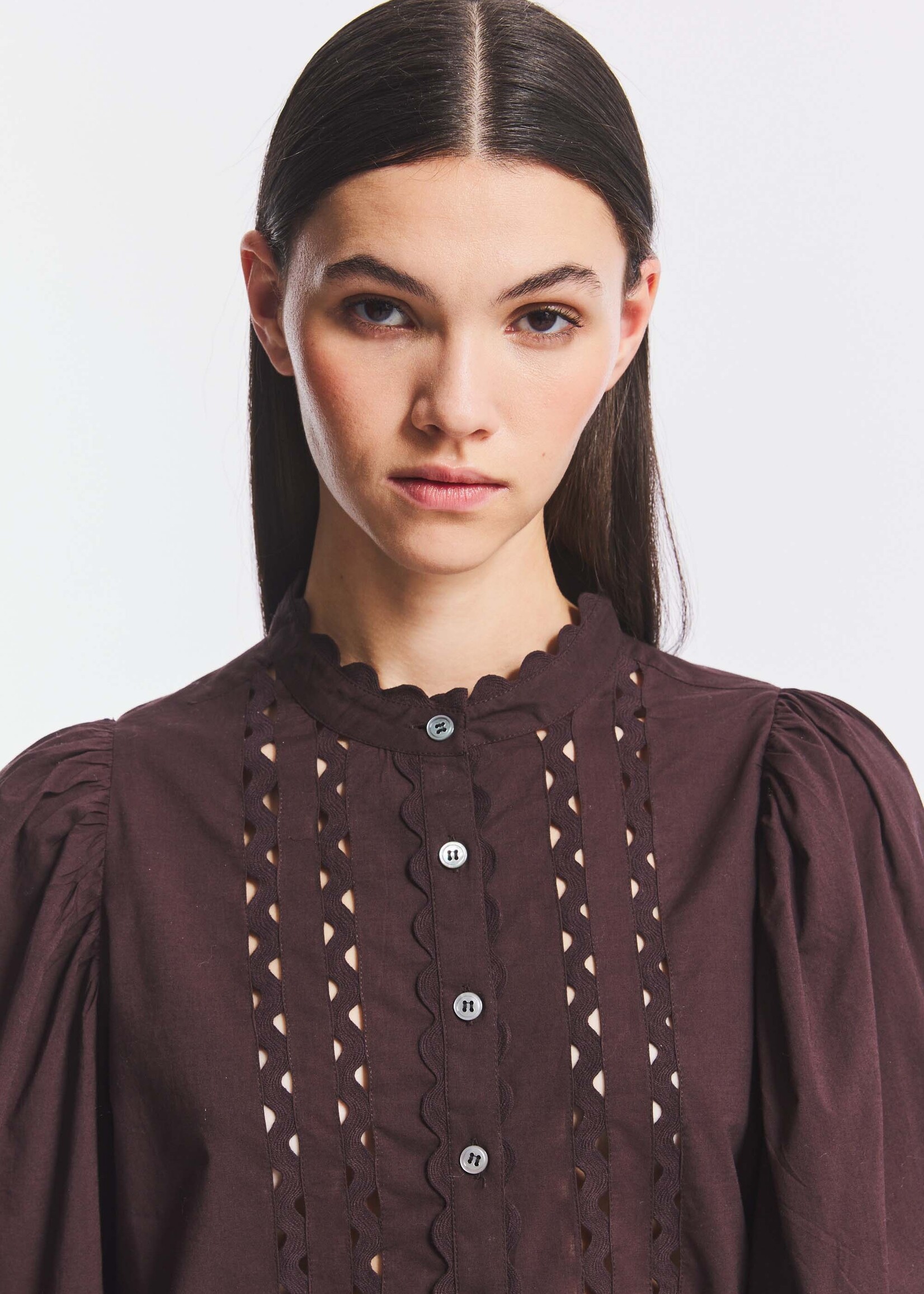 Romina blouse - Brown