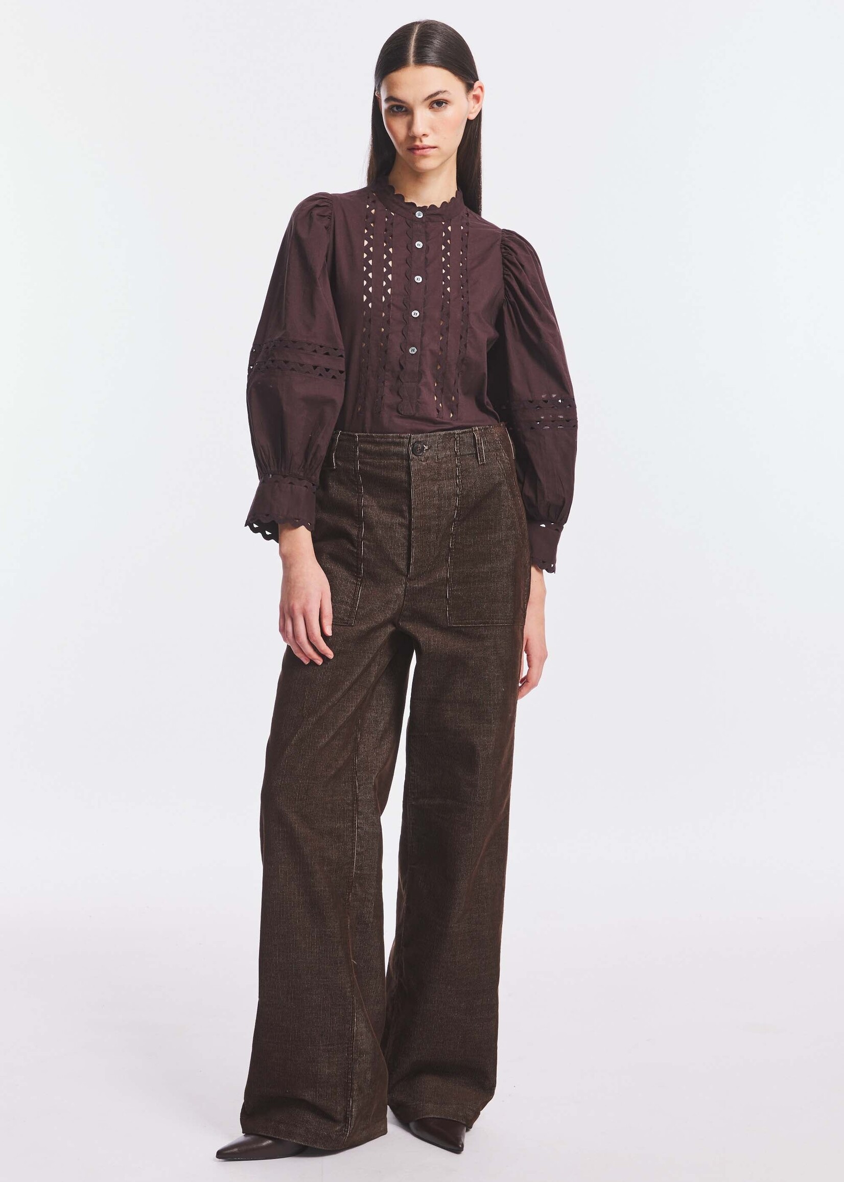 Romina blouse - Brown