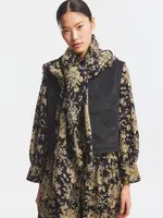Cinzo big square scarf - Black rust