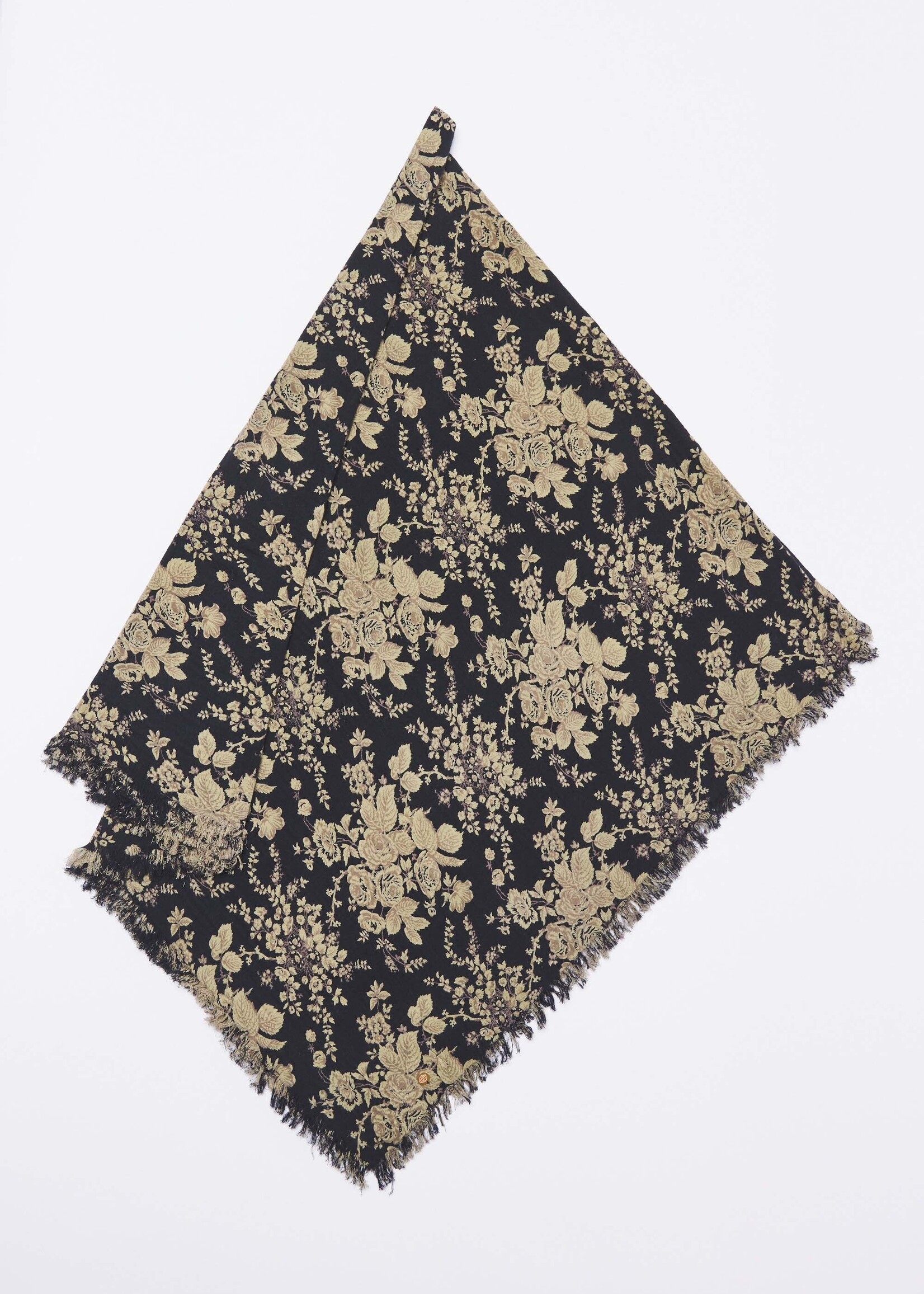 Cinzo big square scarf - Black rust