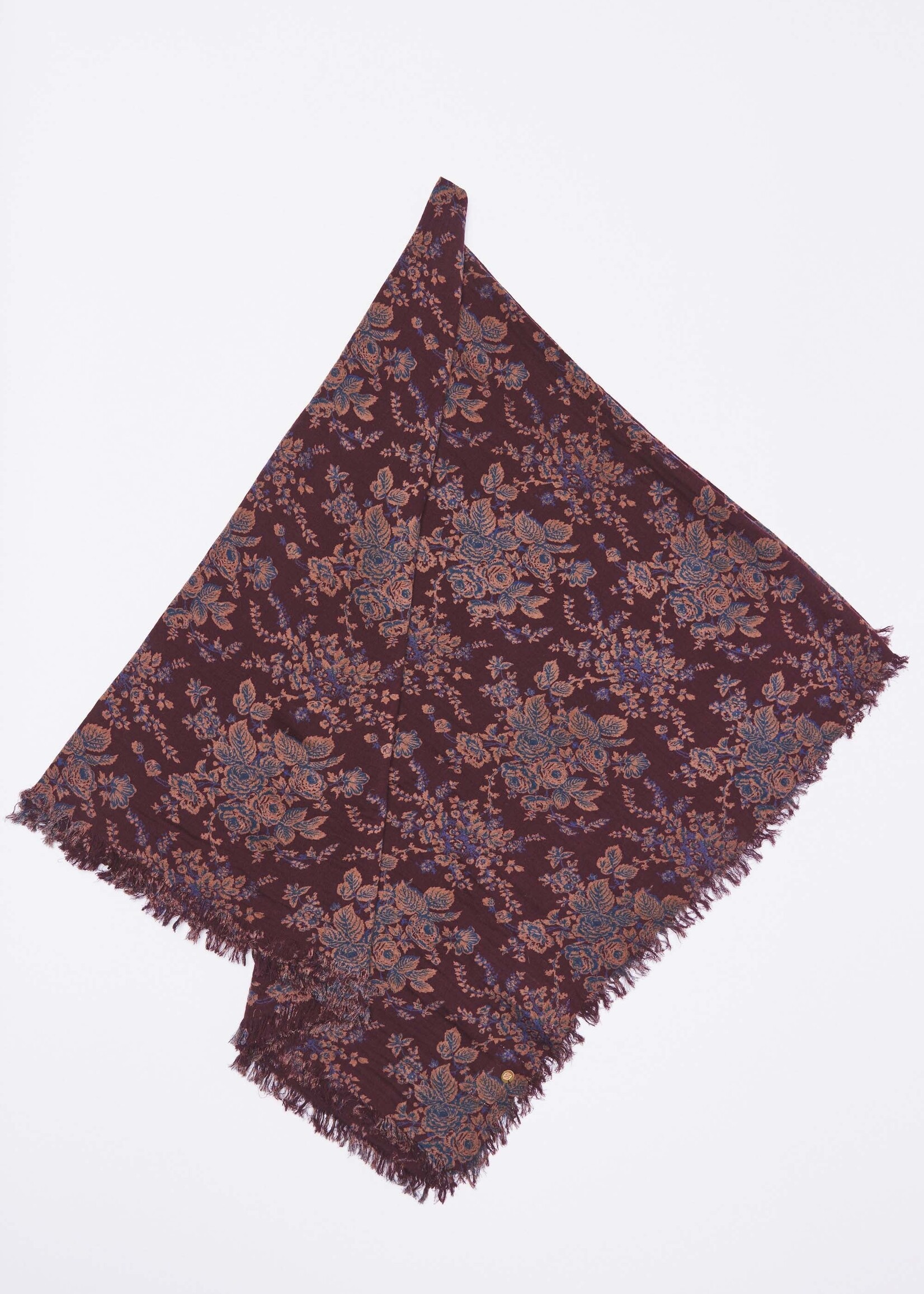 Cinzo big square scarf - Brown