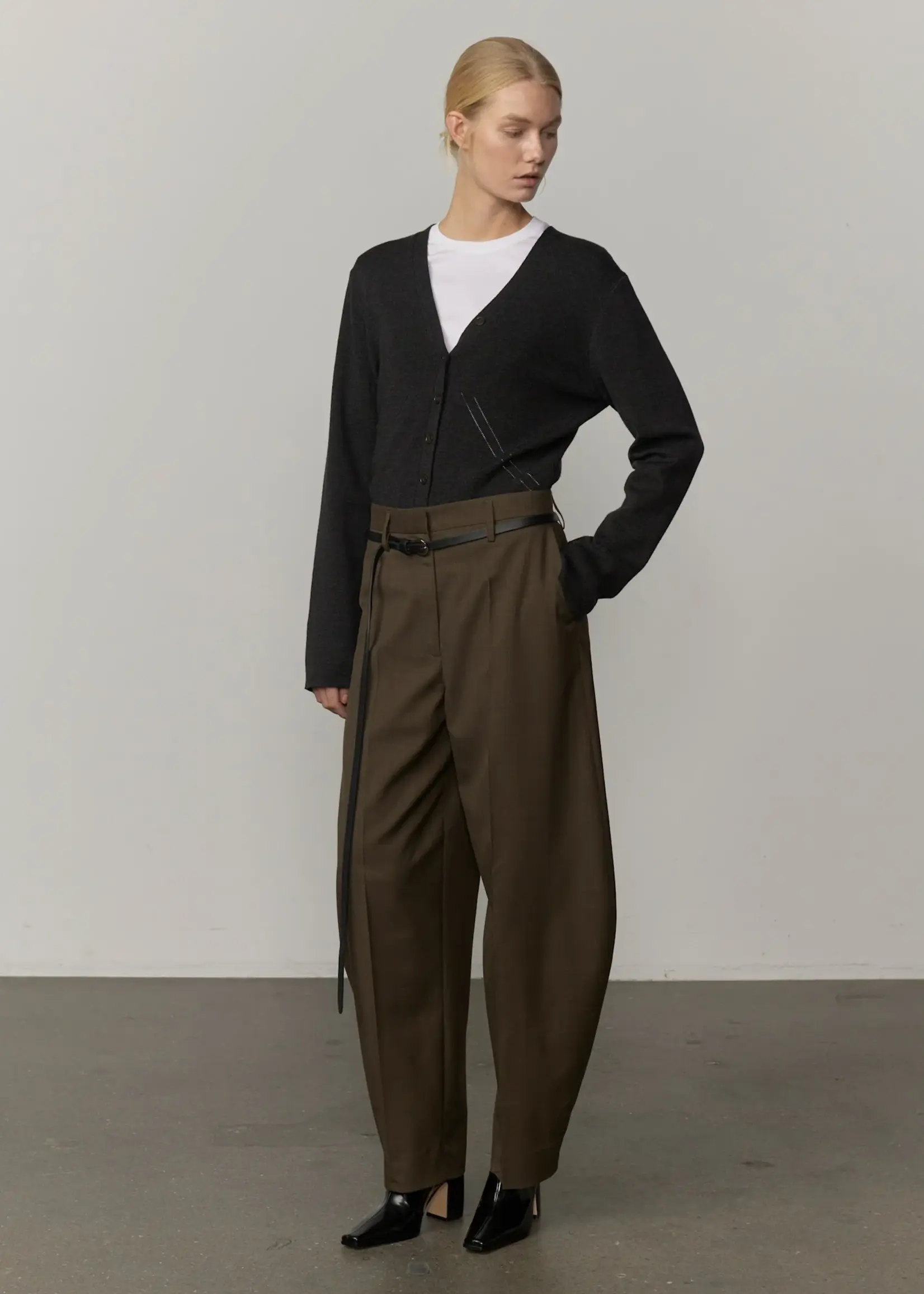 Birgitte Herskind Dante Mid Waist Pants - Khaki
