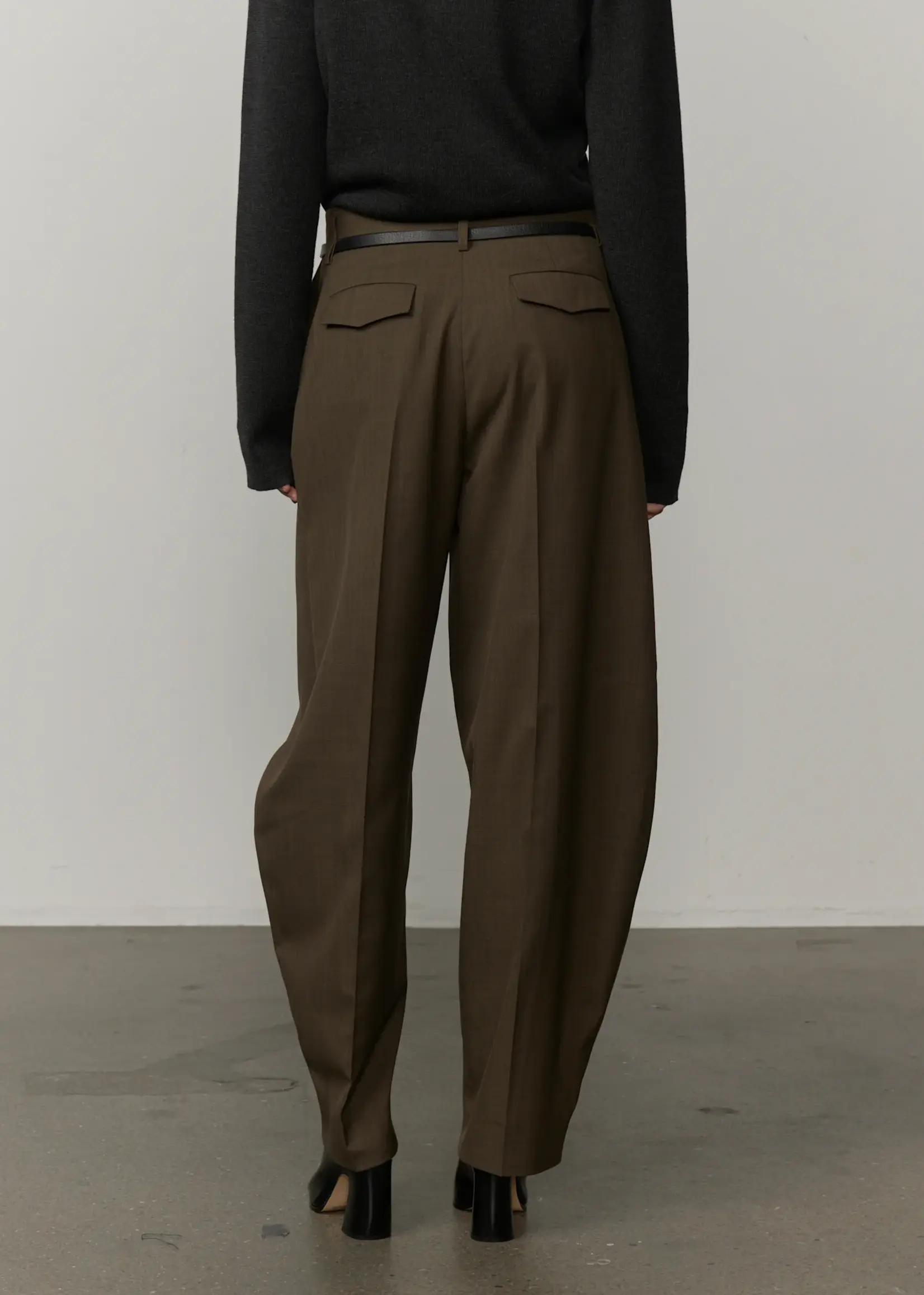 Birgitte Herskind Dante Mid Waist Pants - Khaki