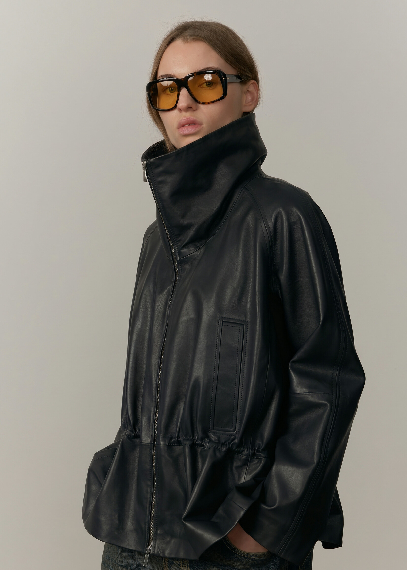Birgitte Herskind Oscar Leather Jacket - Earth
