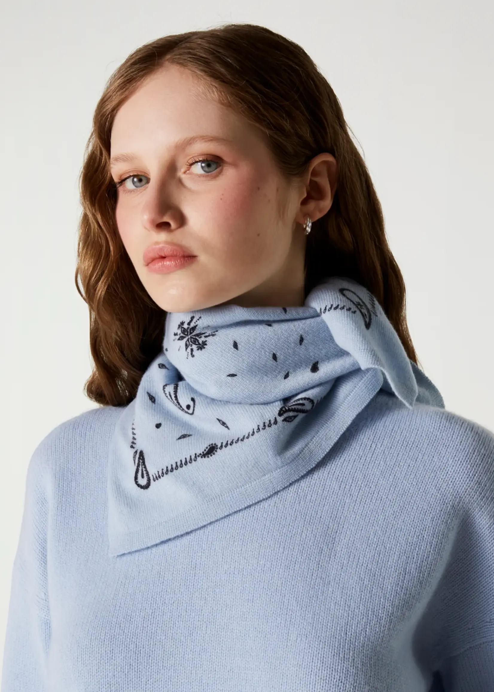 Absolut Cashmere Annabelle Print - Bandana - Sky